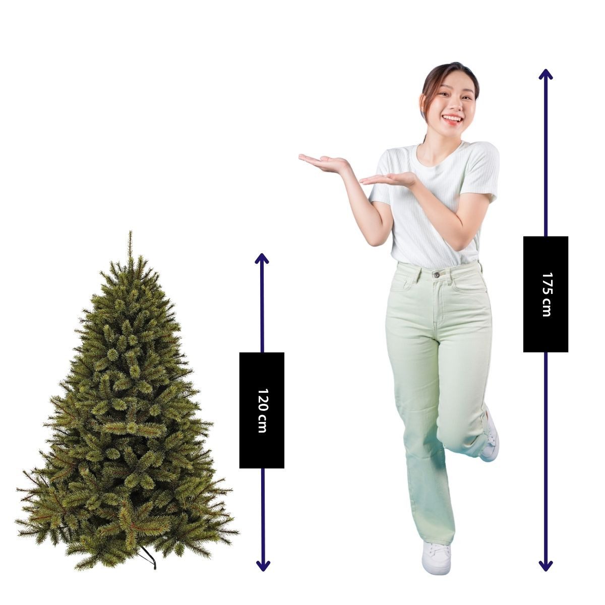 Triumph Tree Künstlicher Weihnachtsbaum Triumph Tree Forest frosted pine Weihnachtsbaum gruen TIPS 396 - h120x