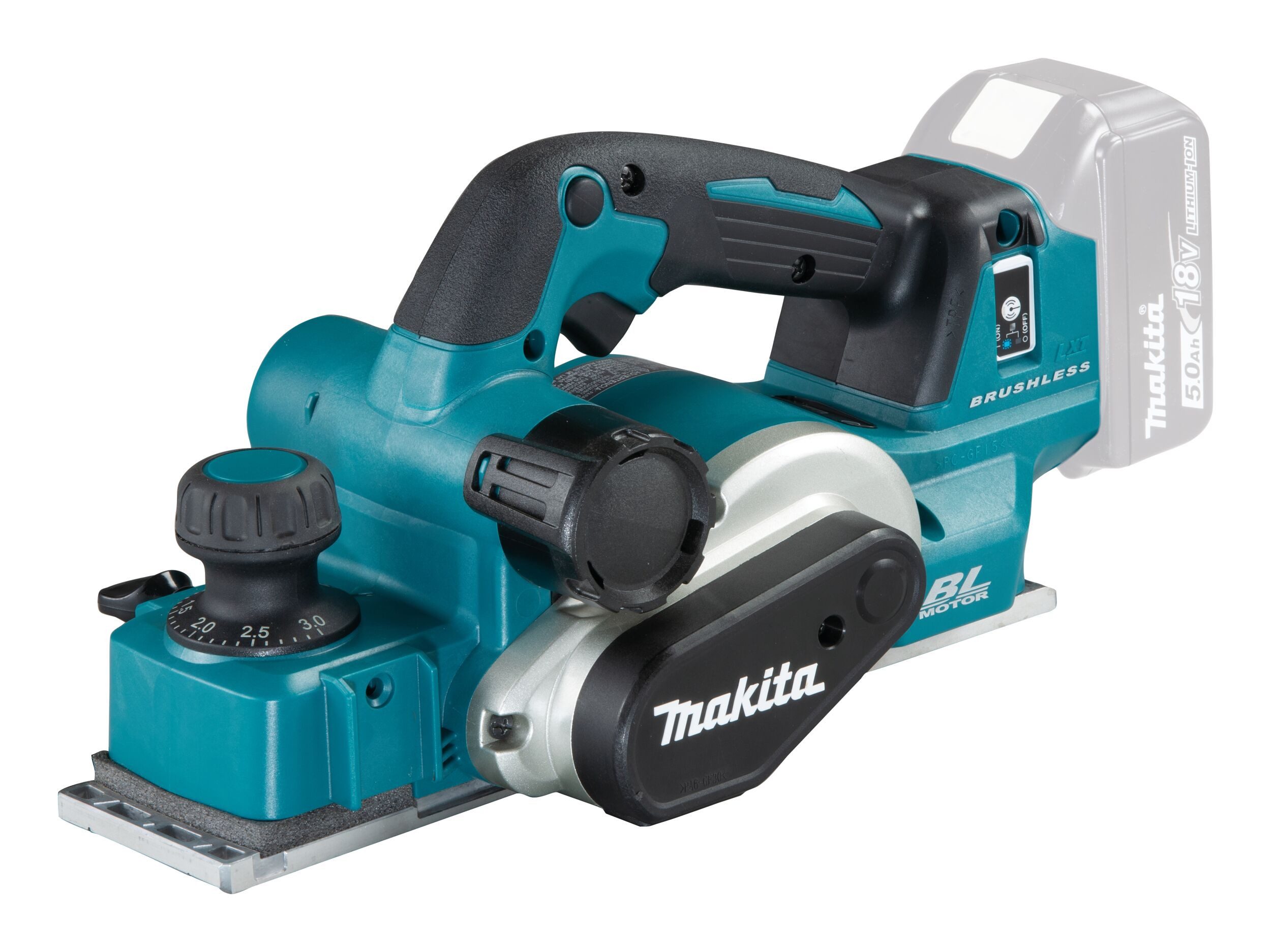 Makita Akku-Elektrohobel, Hobelbreite: 82 in mm, Falzhobel 18V, DKP181ZU, Ohne Akku - im Karton