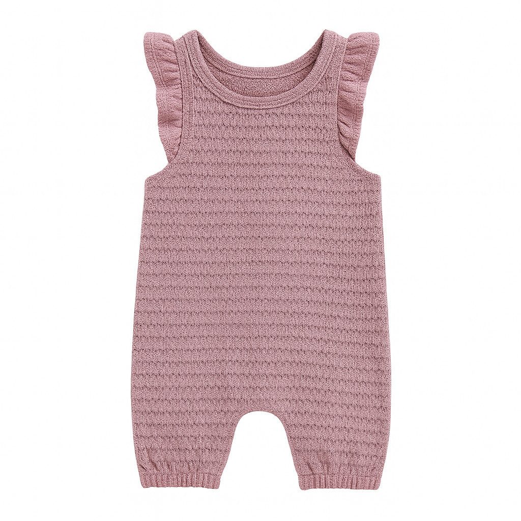 Lorey Medtec Strampler Baby Mädchen Strampler kurz, Lila, 100% Baumwolle