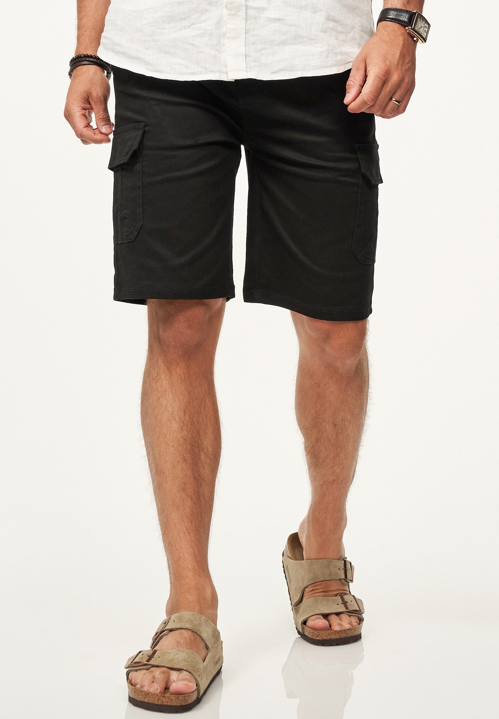 SOULSTAR Cargoshorts mit Stretchanteil Kurze Hose für Herren Sommershorts m günstig online kaufen