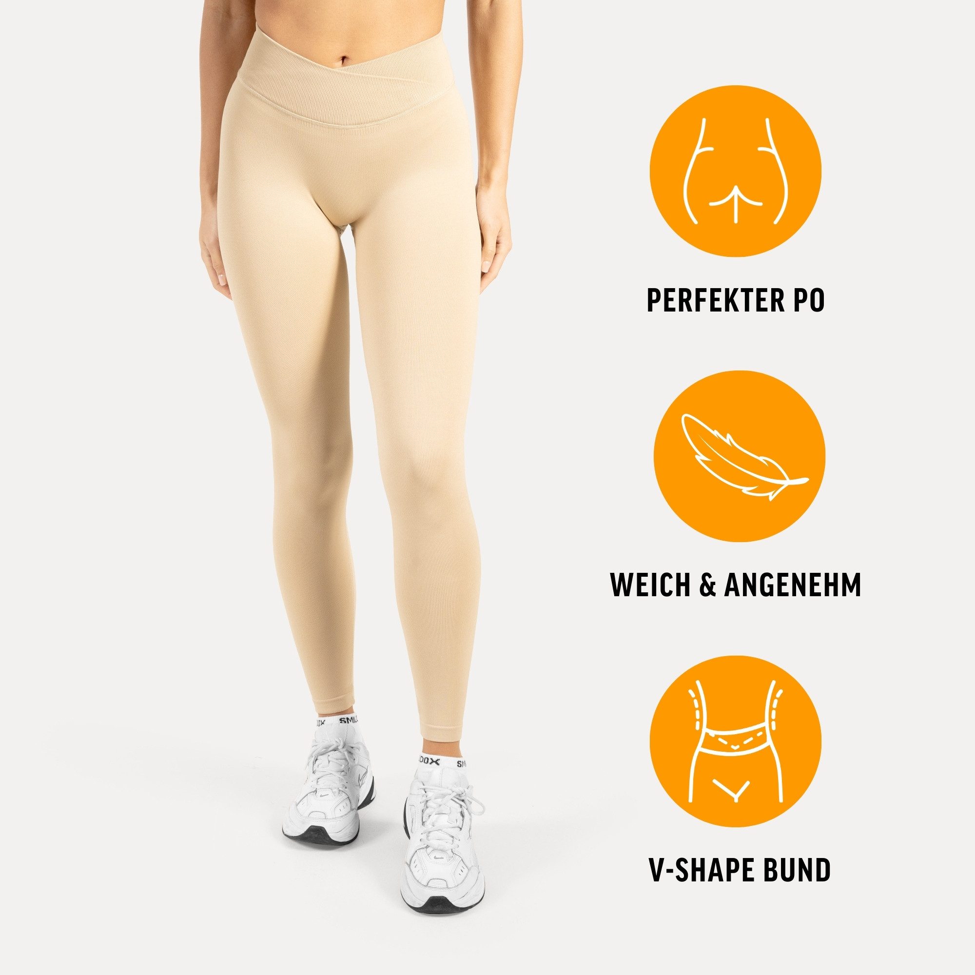 Smilodox Leggings Silvia, High Waist Sporthose Blickdicht Yogahose Booty Sc günstig online kaufen