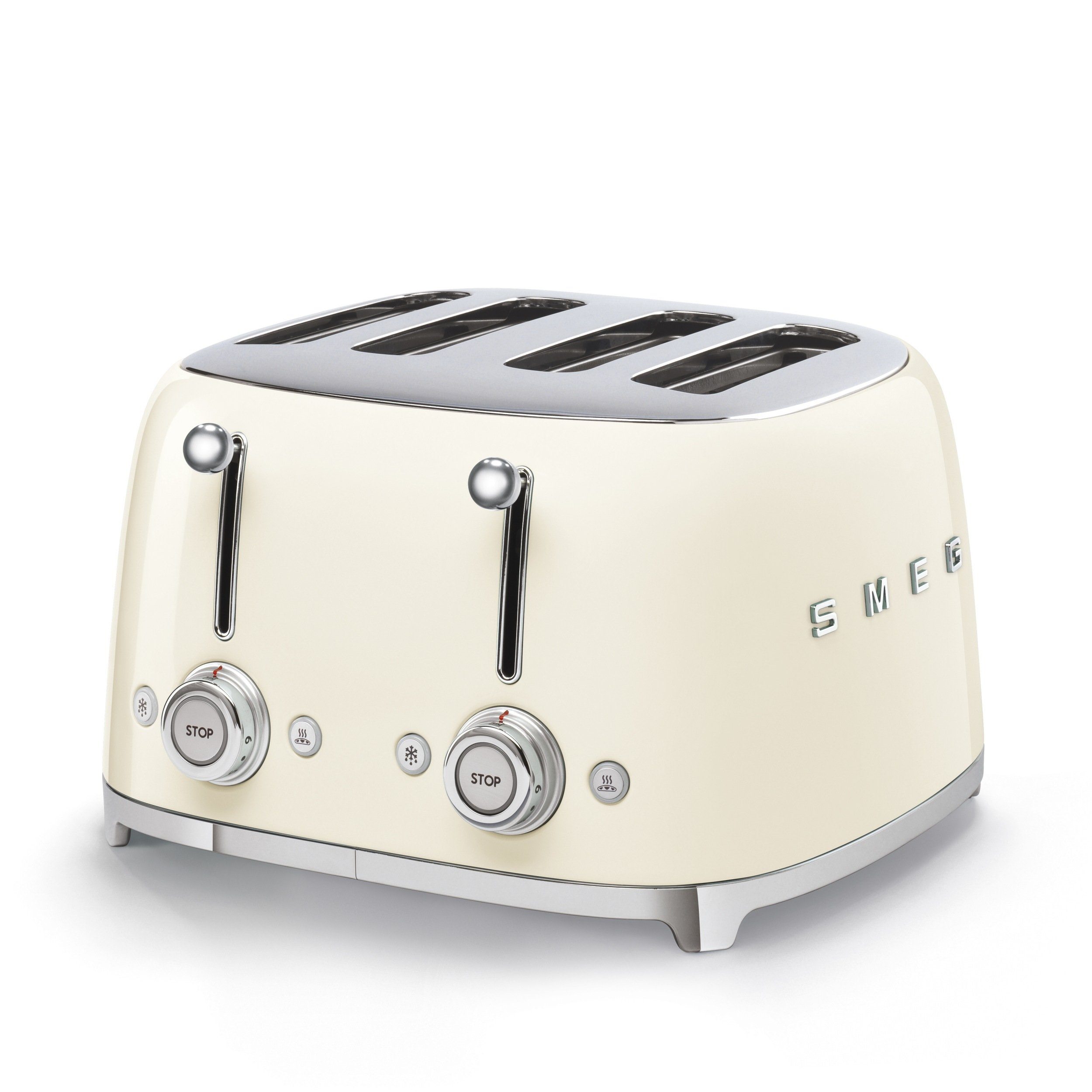Smeg Toaster Toaster SMEG 4-Schlitz-Toaster Auswahl Farbe TSF03 Auswahl: Creme, 4 kurze Schlitze, 2000,00 W