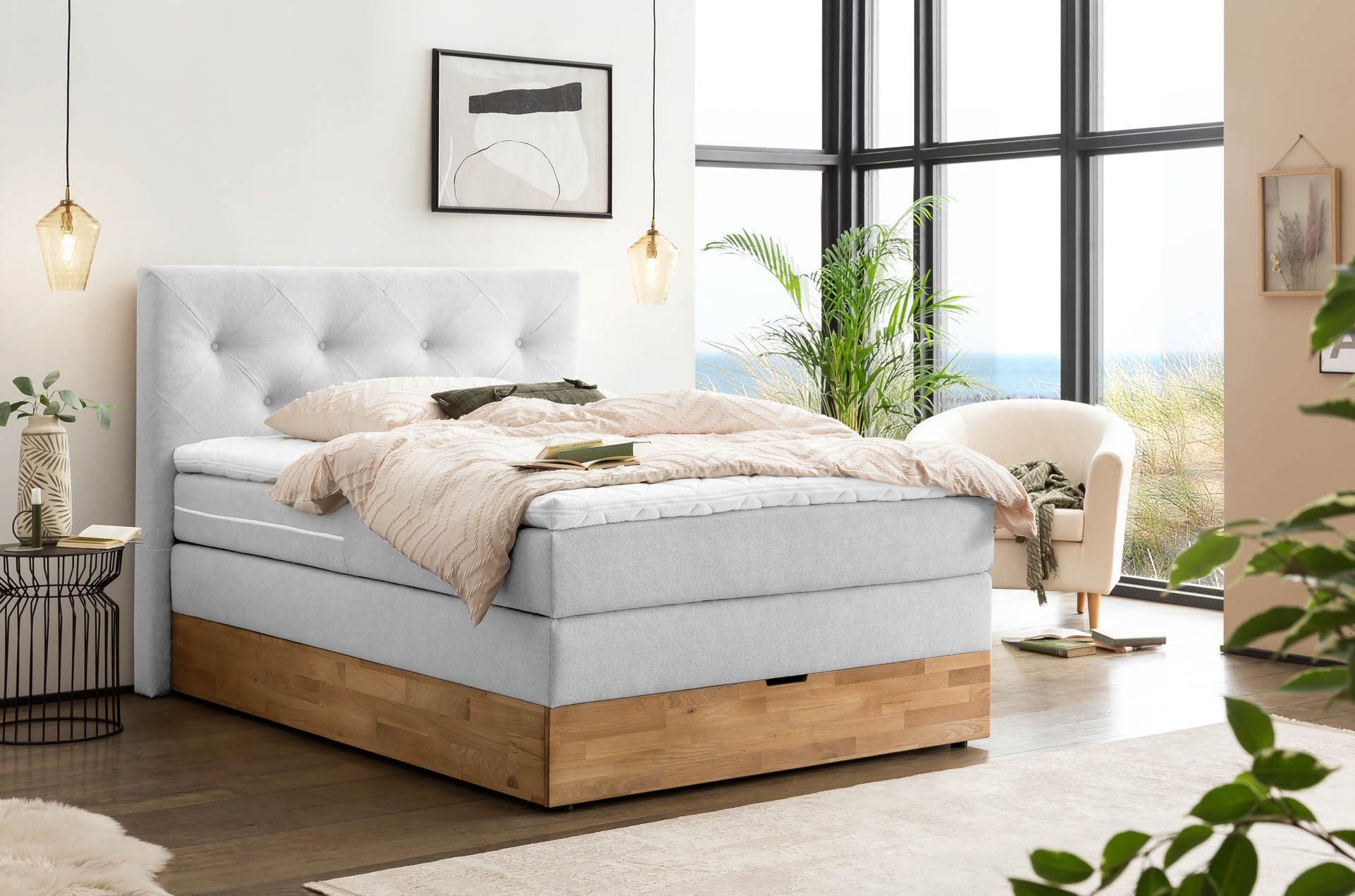 Belanoti Boxspringbett Marbo (Boxspringbett 140x200 mit günstig online kaufen