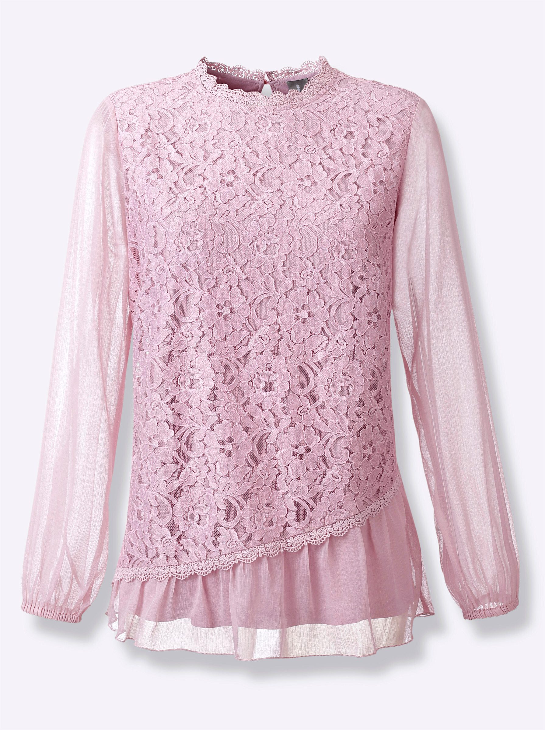 Witt Klassische Bluse Spitzenbluse .