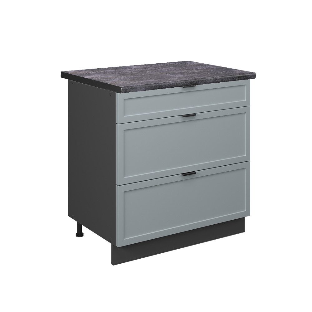 Vicco Unterschrank Fame-Line, Hellblau-grau/Anthrazit, 80 cm günstig online kaufen