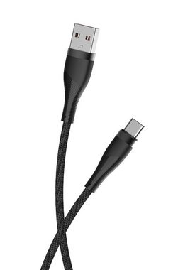 MaXlife MXUC-08 Kabel USB-C - USB-C 1,0 m 100W schwarz nylon USB-Kabel, (100 cm)