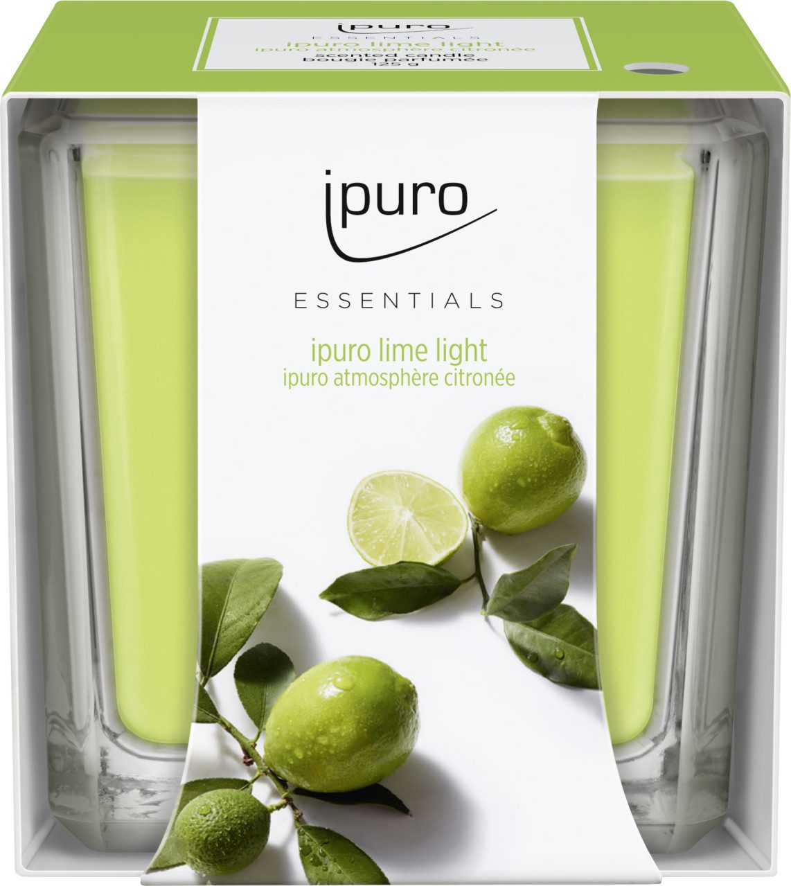 IPURO Duftkerze ipuro Duftkerze Essentials Lime Light 125 g