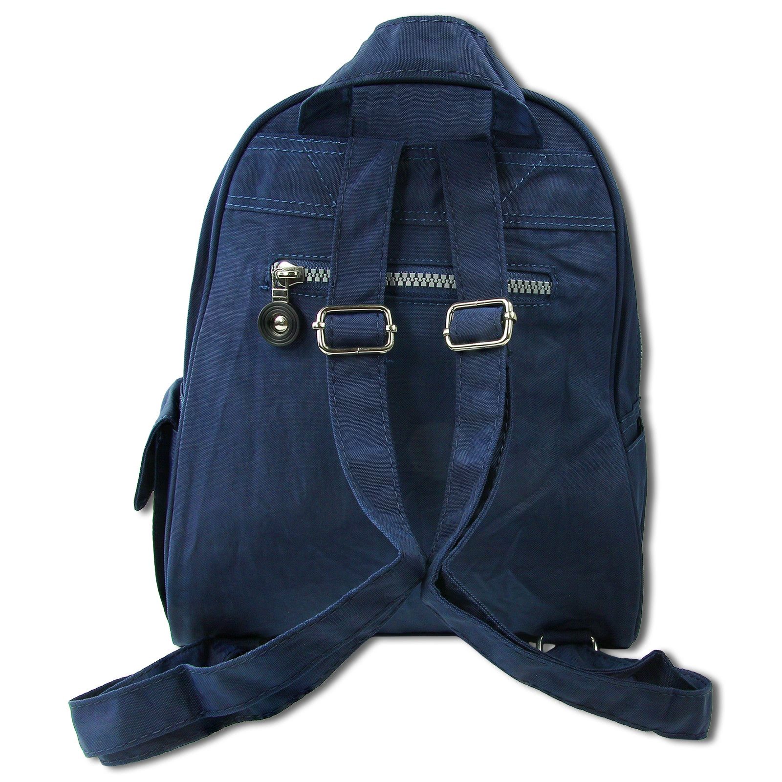 BAG STREET Freizeitrucksack Bag Street Rucksack Crinkle Nylon navy (Cityrucksack), Damen, Jugend Cityrucksack, Freizeitrucksack Nylon, blau ca. 30cm hoch – Bild 4 von 5