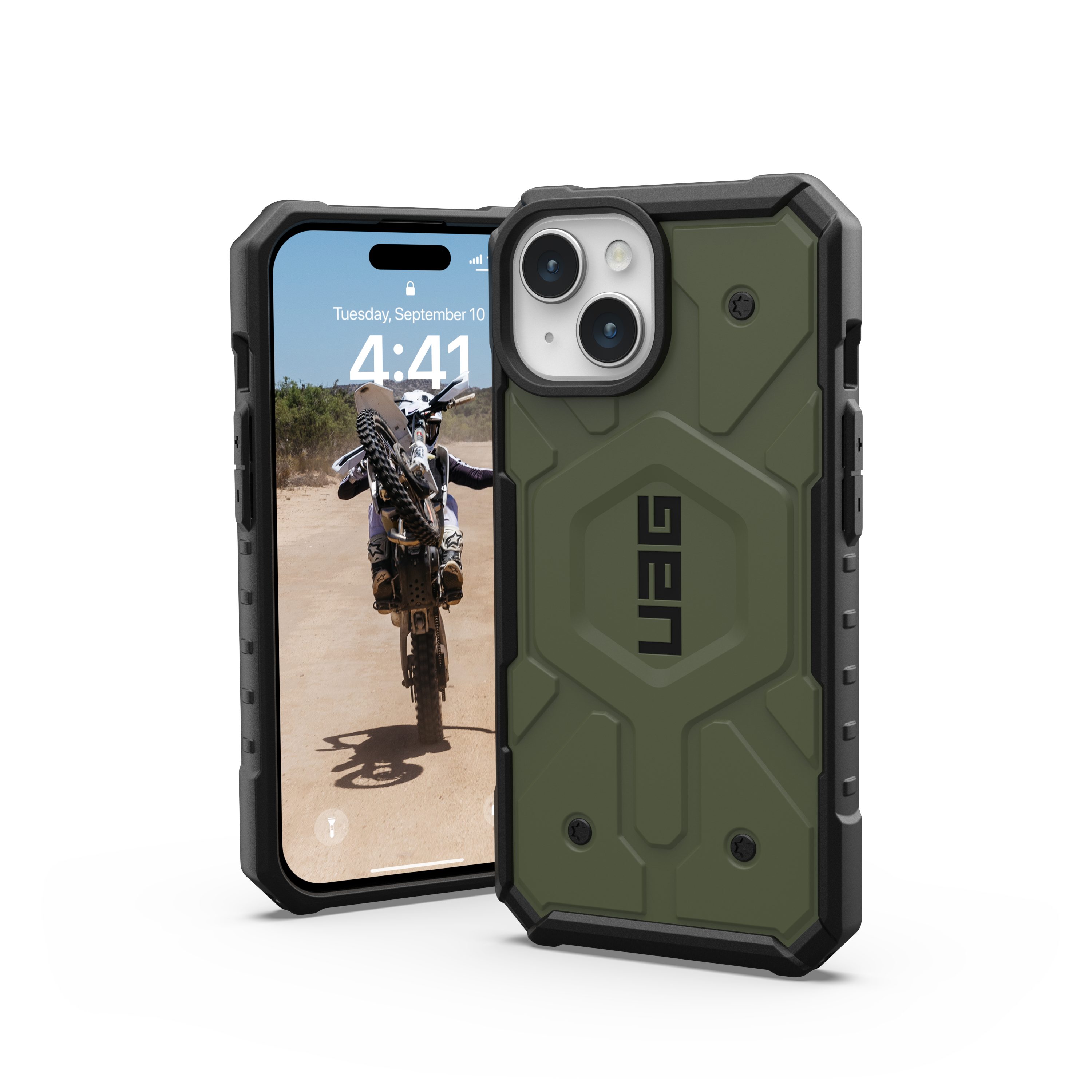 UAG Handyhülle Pathfinder - iPhone 15 MagSafe Hülle, [MagSafe optimiert, Fallschutz nach Militärstandard]