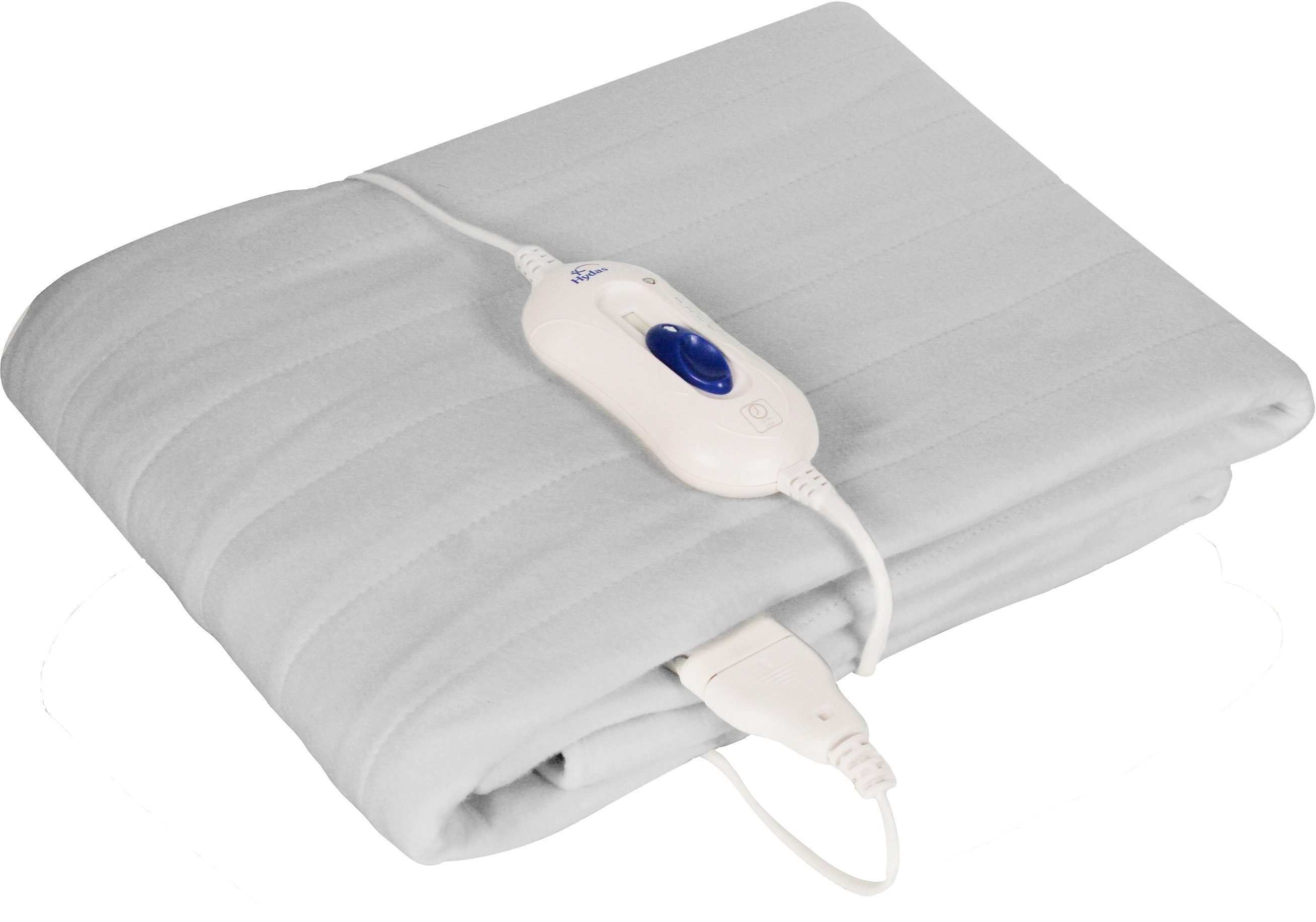 Hydas Wärmeunterbett mit 3-Wärmezonen, von Schultern bis Füßen zunehmende Wärmeentwicklung, mit Schnellheizfunktion, Abschaltautomatik, waschbar