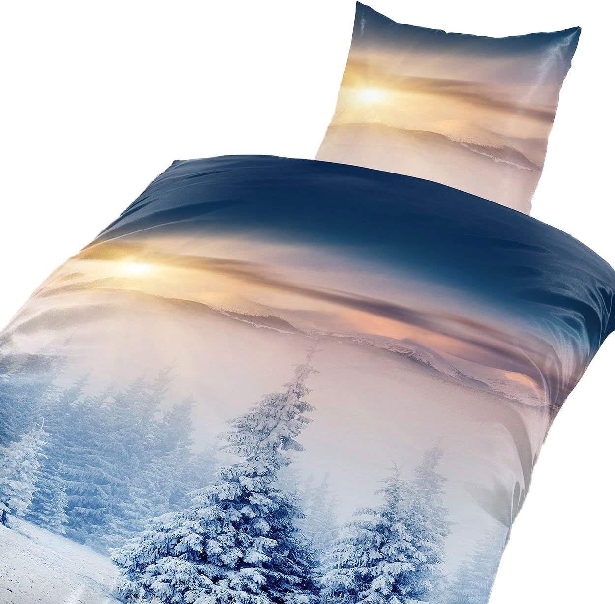One Home Bettwäsche Winter Landschaft, Fleece, günstig online kaufen