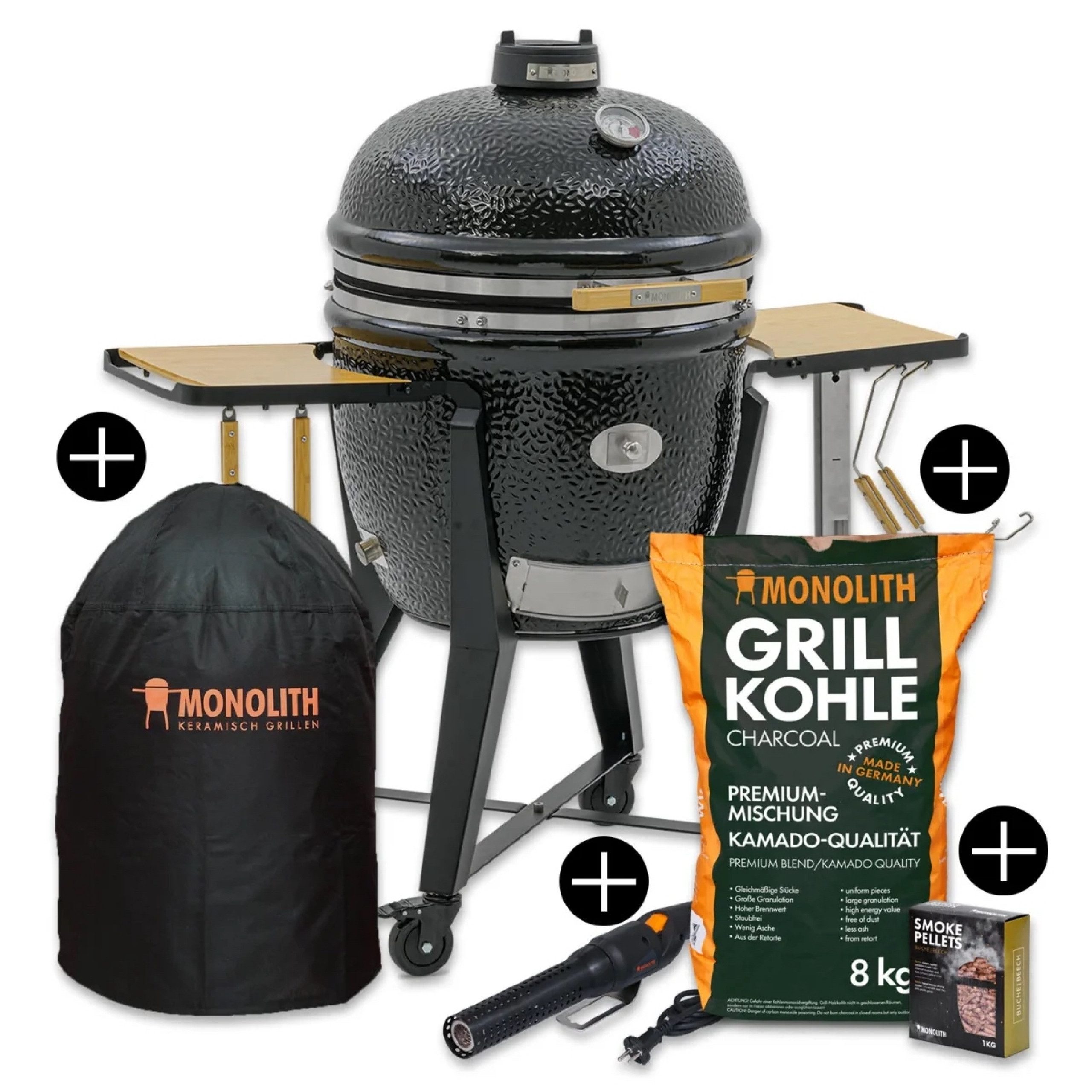 MONOLITH Keramikgrill Monolith Starterset TWO.66 Keramikgrill mit Gestell inkl.