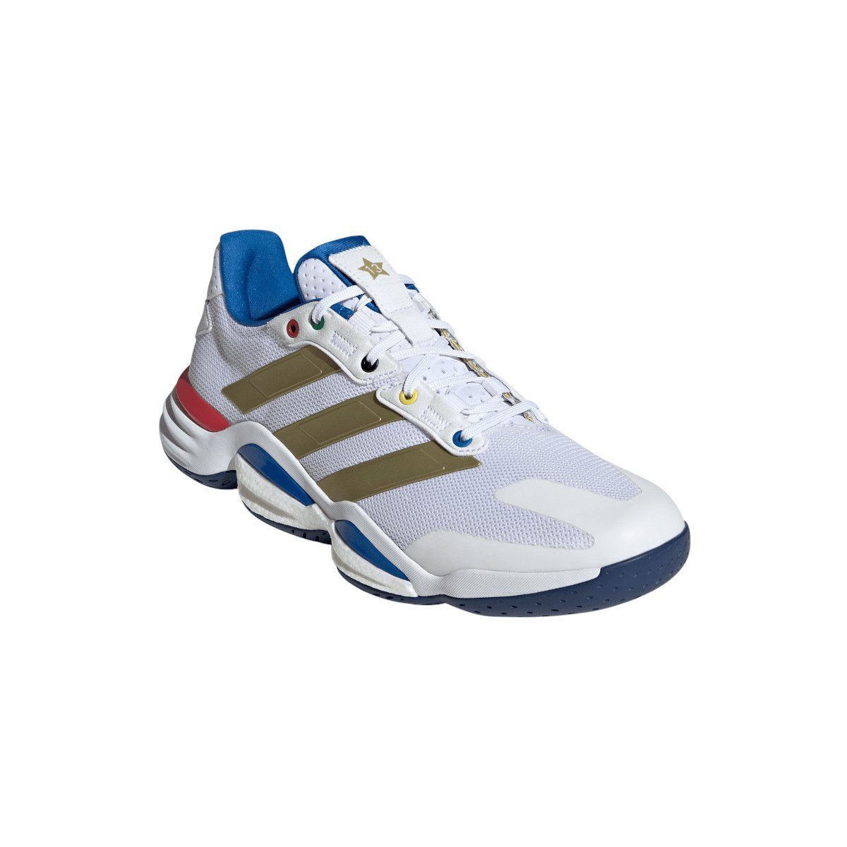 adidas Performance Hallen-Indoorschuhe Stabil 16 2025 weiss/bunt Herren Badmintonschuh