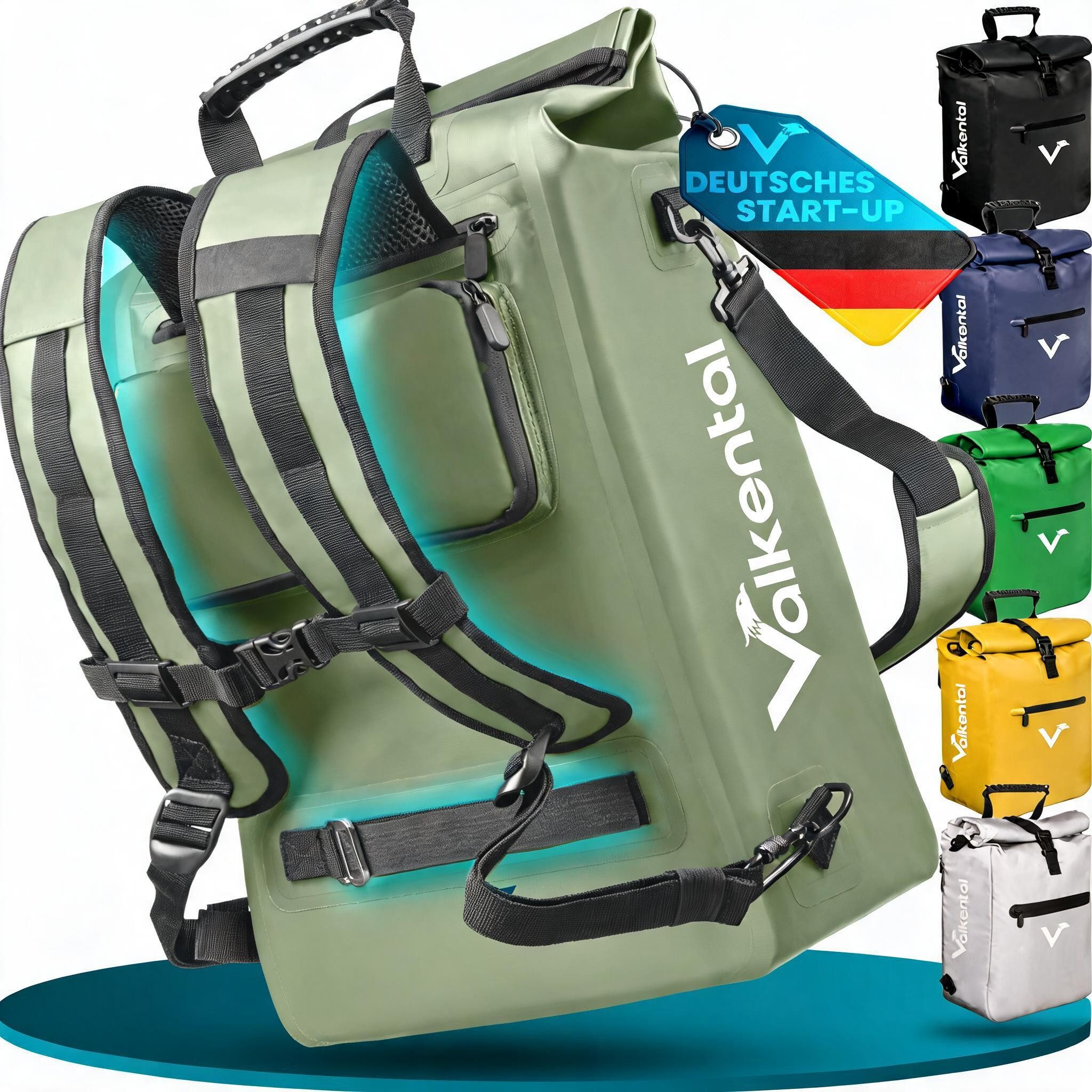 Fahrradtasche Gepäckträgertasche, Rucksack und Umhängetasche