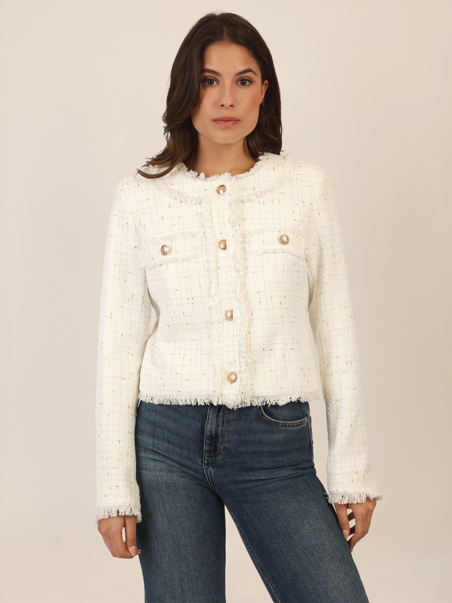 Apart Jackenblazer mit eingewebten, goldfarbenen Fasern günstig online kaufen