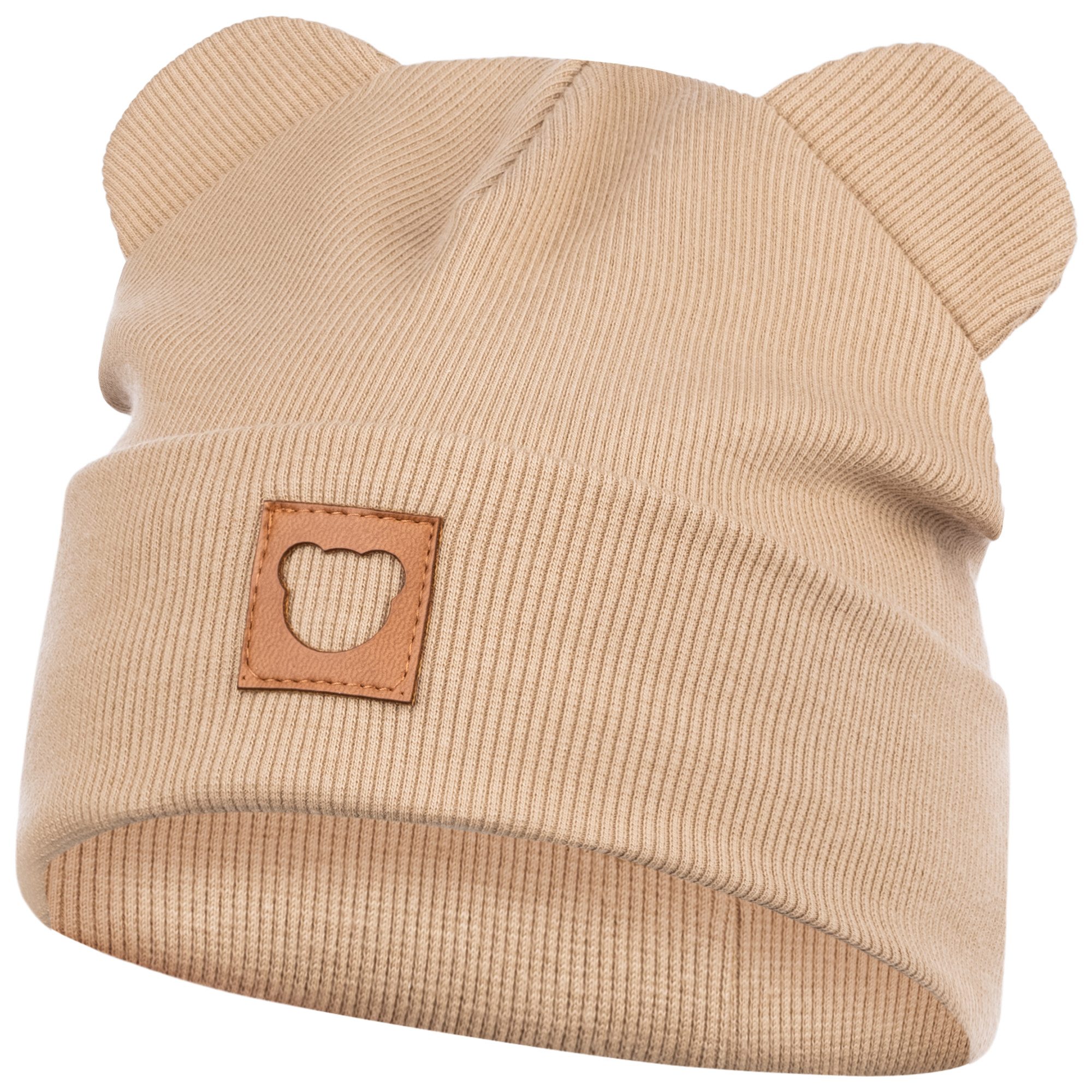 Smarilla Jerseymütze Übergangsmütze Baumwollmütze Beanie Bärenohren