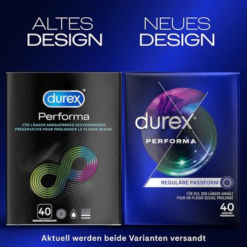 durex Kondome Performa Vorratspack, 40 St., Mit 5% benzocainhaltigem Gel