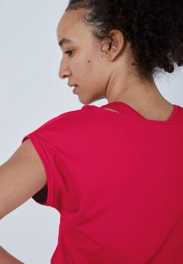 SPORTKIND Funktionsshirt Tennis Loose Fit Shirt Mädchen & Damen pink