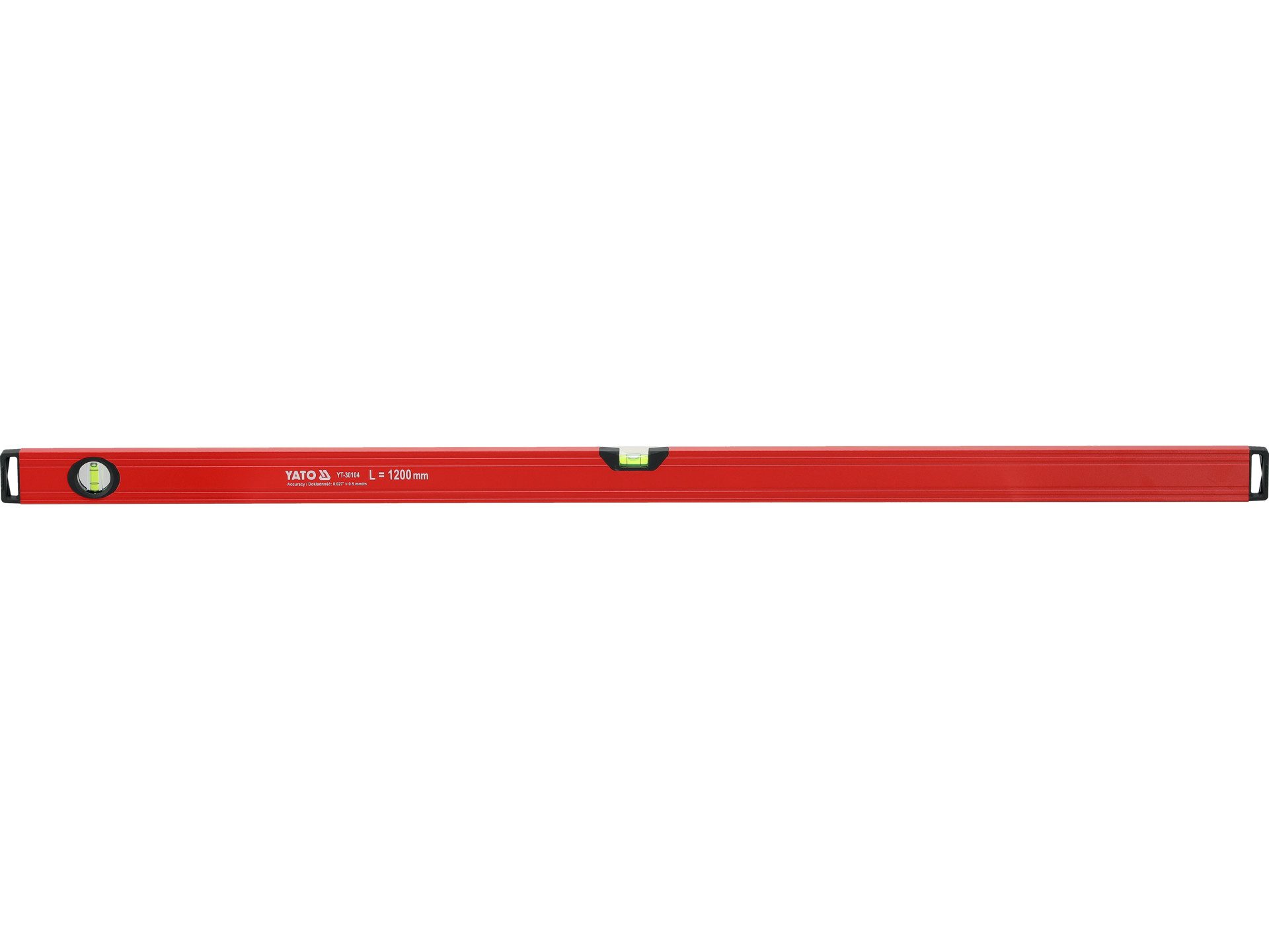 TRIZERATOP Wasserwaage Aluminium-Wasserwaage 1200 mm, gefräste Unterseite, (Aluminium-Wasserwaage 1200 mm, gefräste Unterseite)