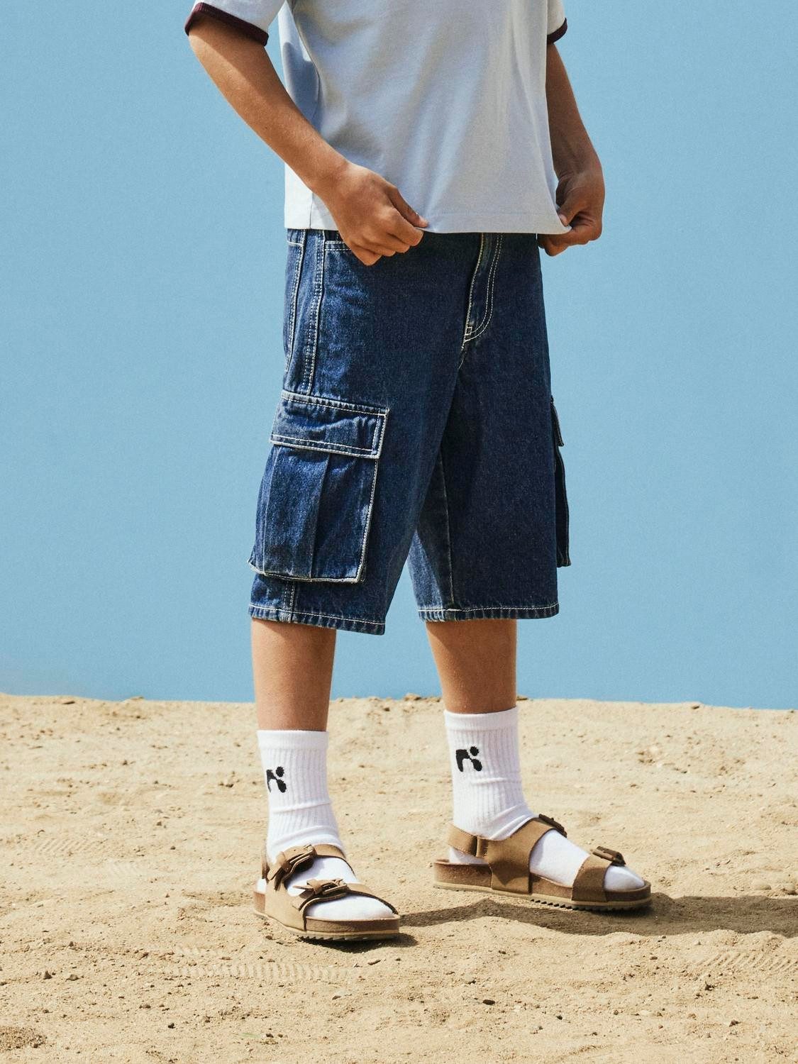 Name It Jeansshorts Nkmben Sk Dnm Cargo Bermuda 2800-Im – Bild 3 von 5