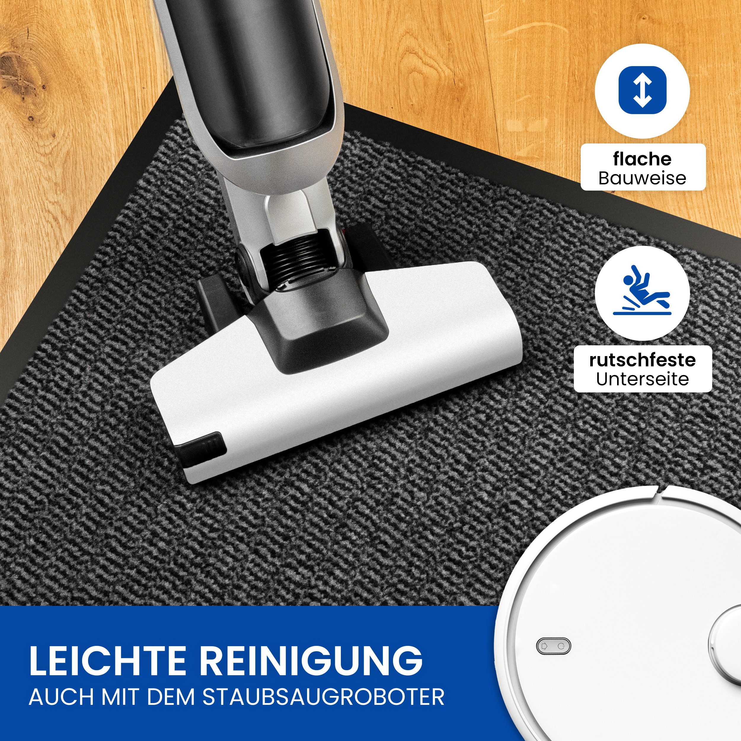 Gentle North Fußmatte für Innen & Außen - Schmutzfangmatte, Innen und Außen - rutschfest - waschbar - strapazierfähig