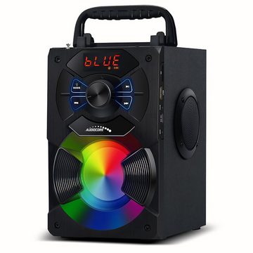 Audiocore AC730 Bluetooth-Lautsprecher (11 W, inkl. Fernbedienung, Equalizer, Mikrofon, USB, AUX, MicroSD, FM Radio)