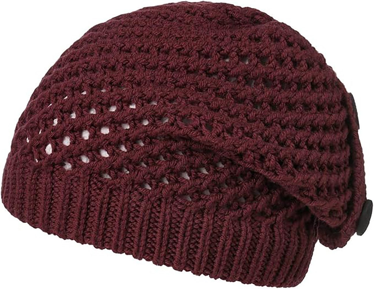 Strickmütze Ravena Wool Beanie mit Knöpfen
