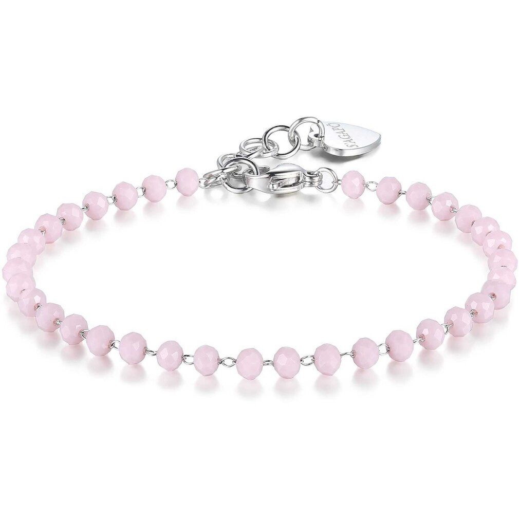 s'agapo Armband Pink beaded bracelet for Happy SHAC64 pendants