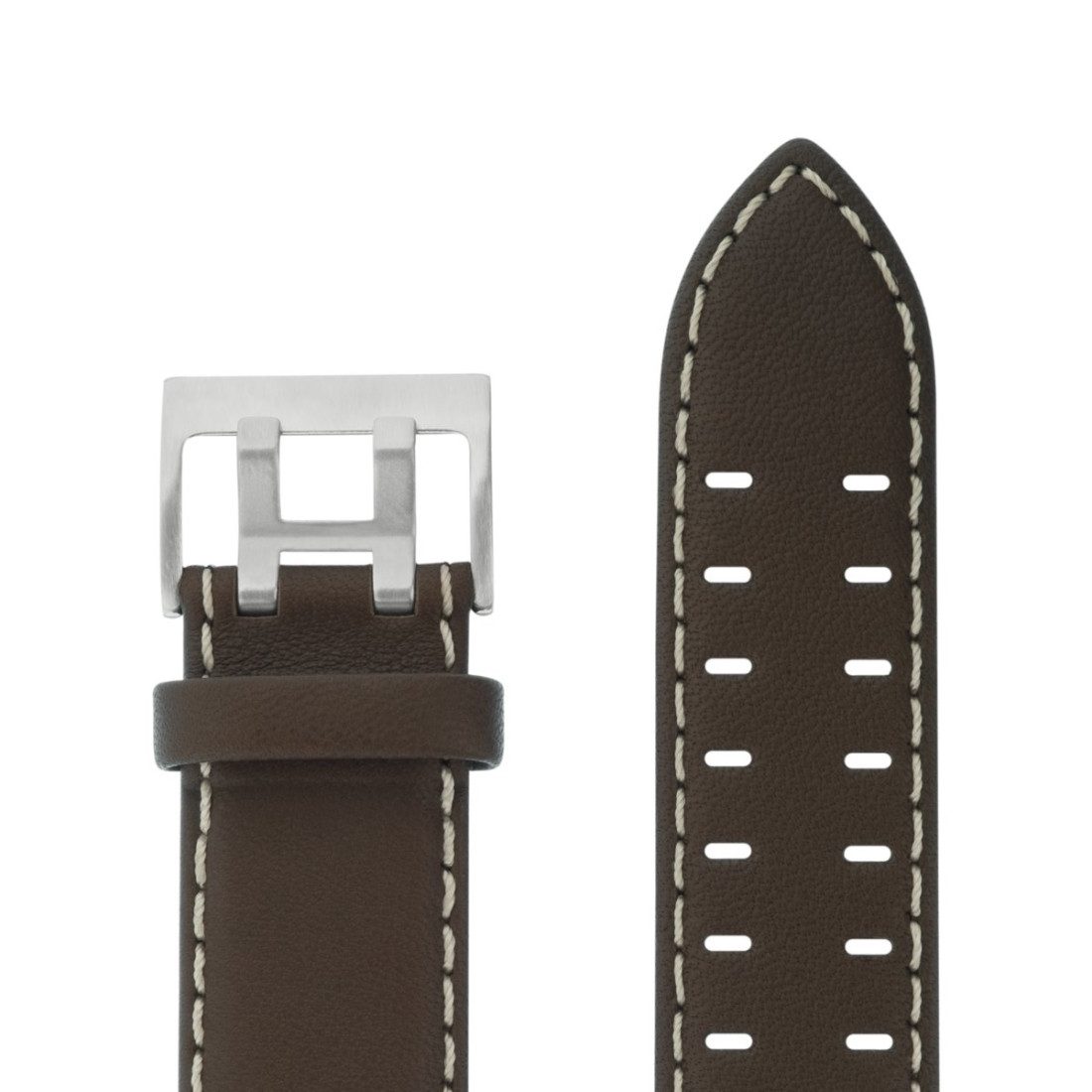 Di Modell Uhrenarmband Uhrenarmband leder braun mit Doppeldornschließe für günstig online kaufen