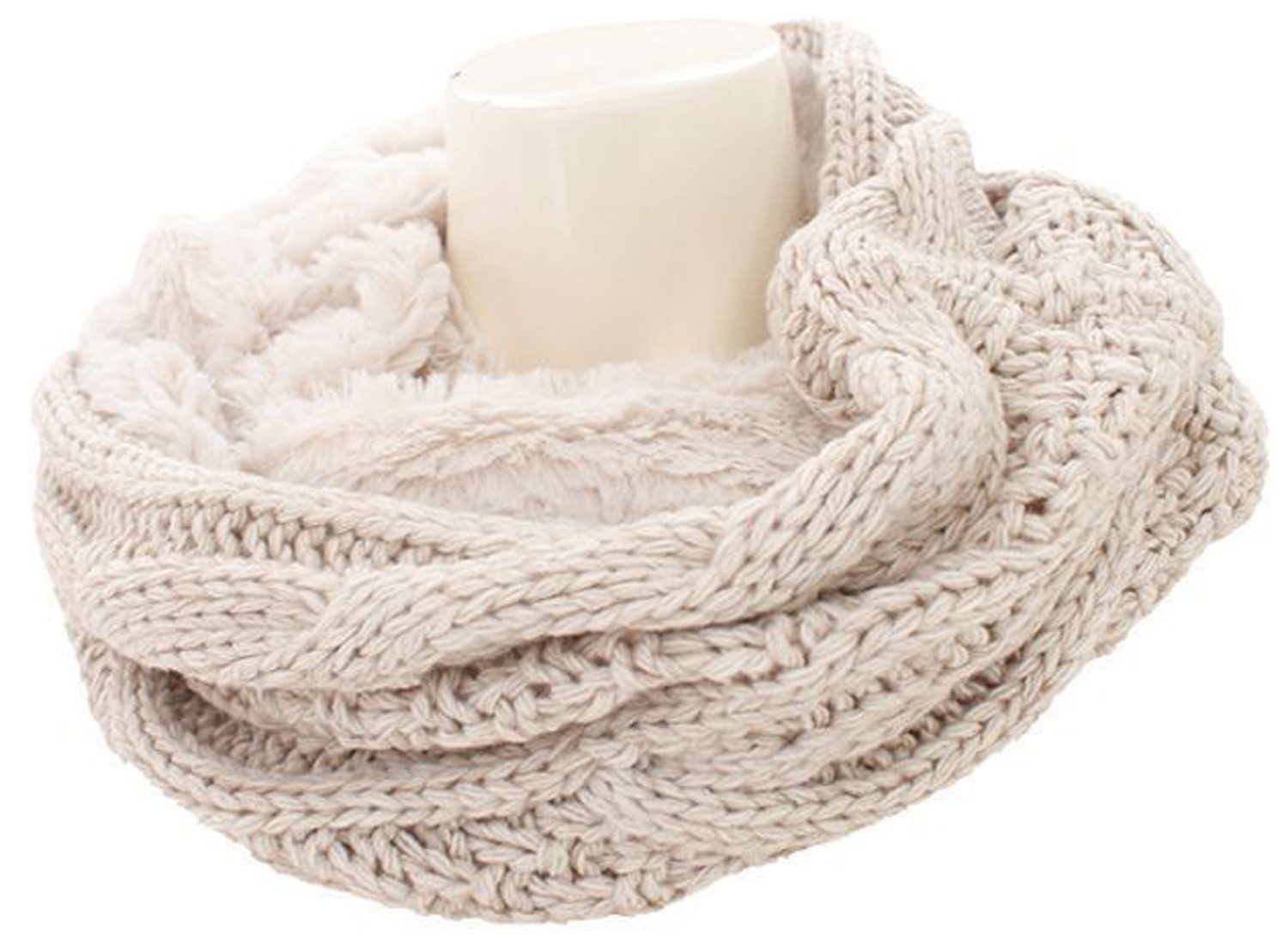 chic4home Loop Winter Weave, (1-St. 1-teilig), Damen Loop-Schal ca.30x80cm günstig online kaufen