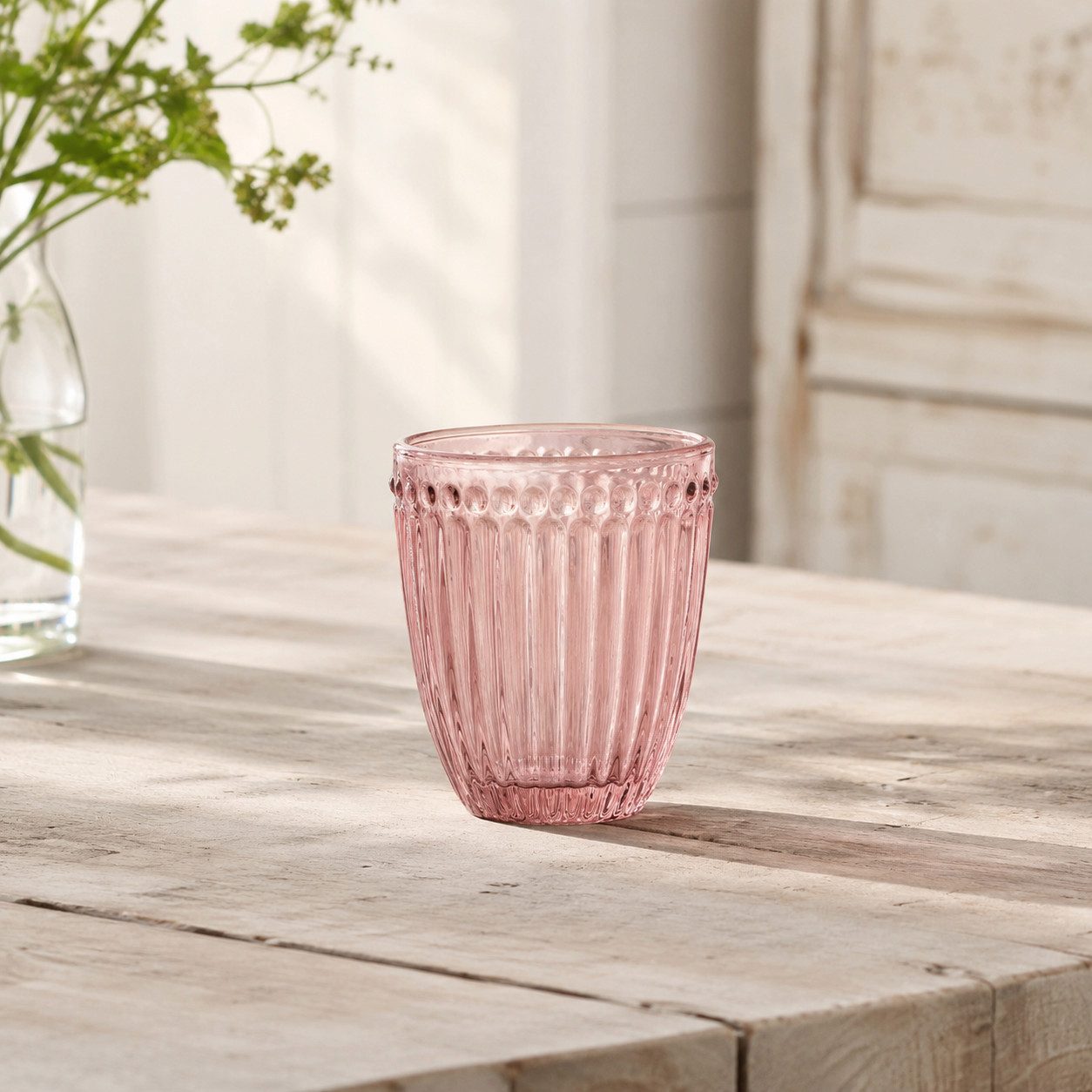 Greengate Glas GreenGate Wasserglas Alice Hellrosa