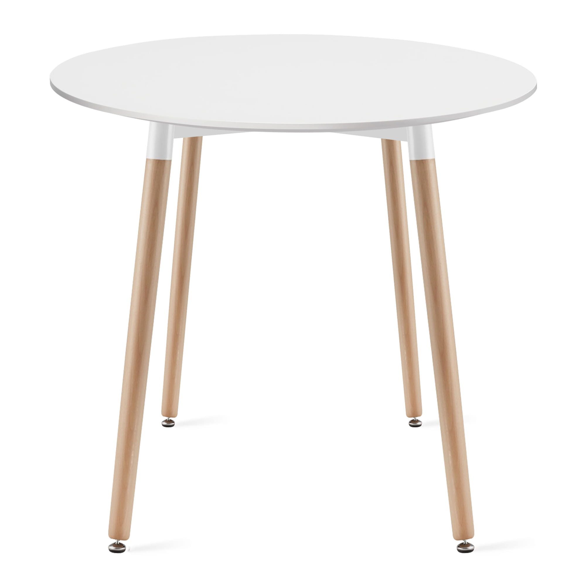 Home Collective Esstisch Runder weißer Esszimmertisch günstig online kaufen