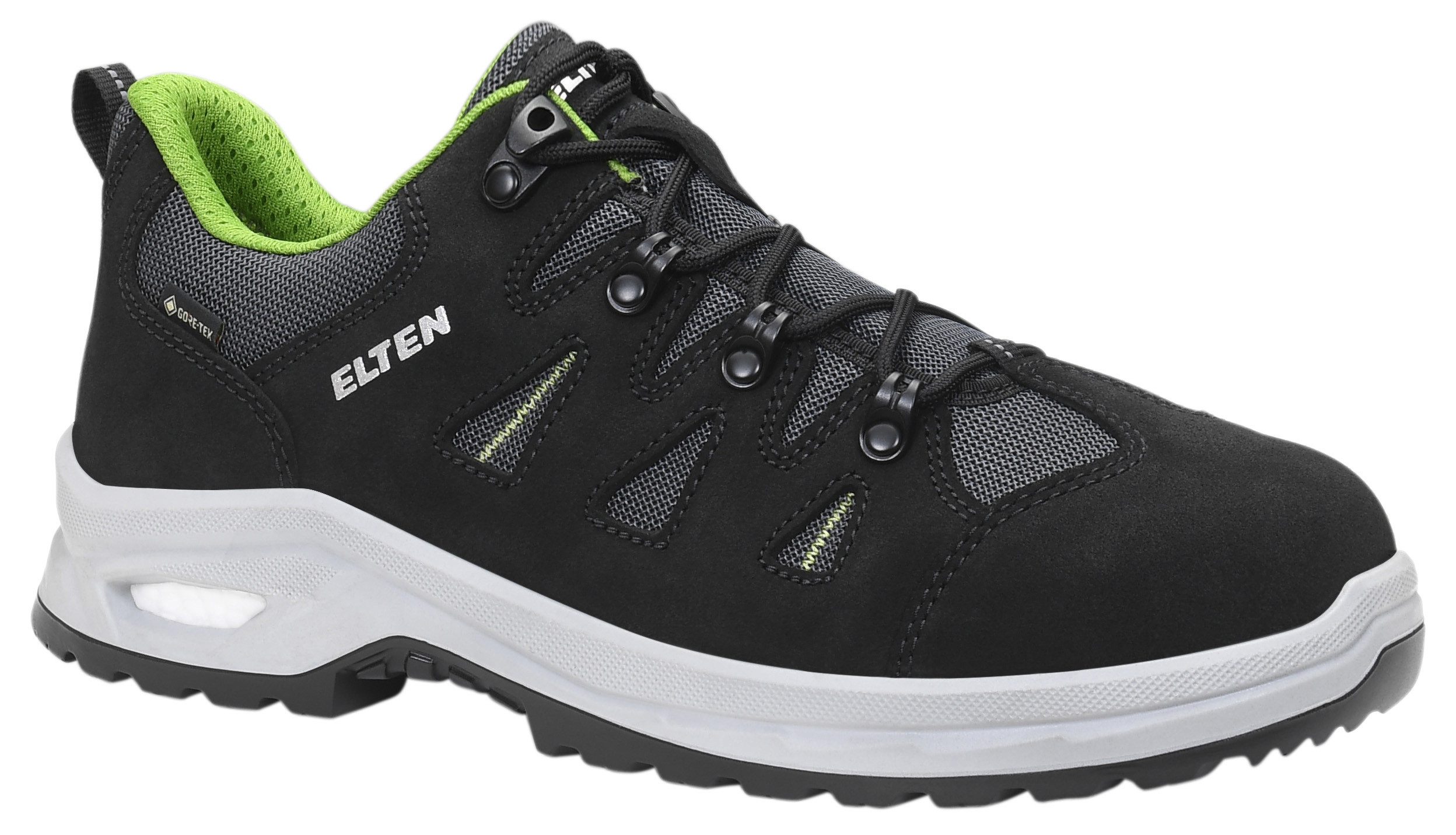 ELTEN RIWEMO XXP GTX black-green Low ESD S2 WR CI Sicherheitsschuh (Schuhkarton, Paar)