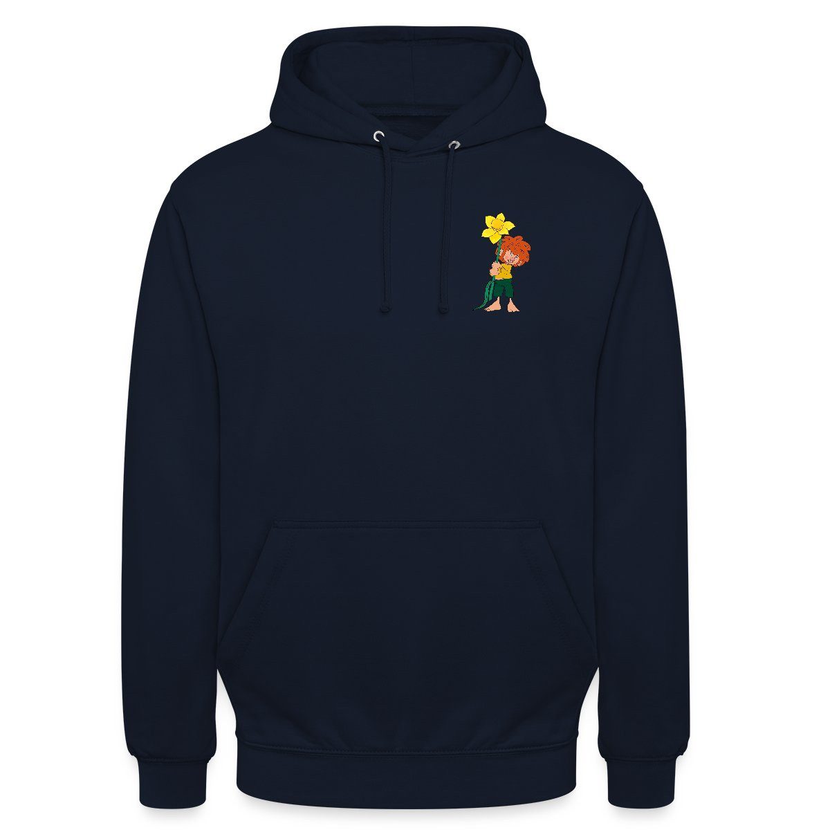 Spreadshirt Hoodie Pumuckl Design Mit Gelber Blume Unisex Hoodie (1-tlg)