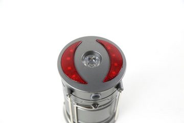 ONDIS24 LED Taschenlampe LED Multifunktionslampe Outdoor Camping Laterne Handscheinwerfer, Tischleuchte 360 Lumen rot/weiße LED batteriebetrieben ausziehbar