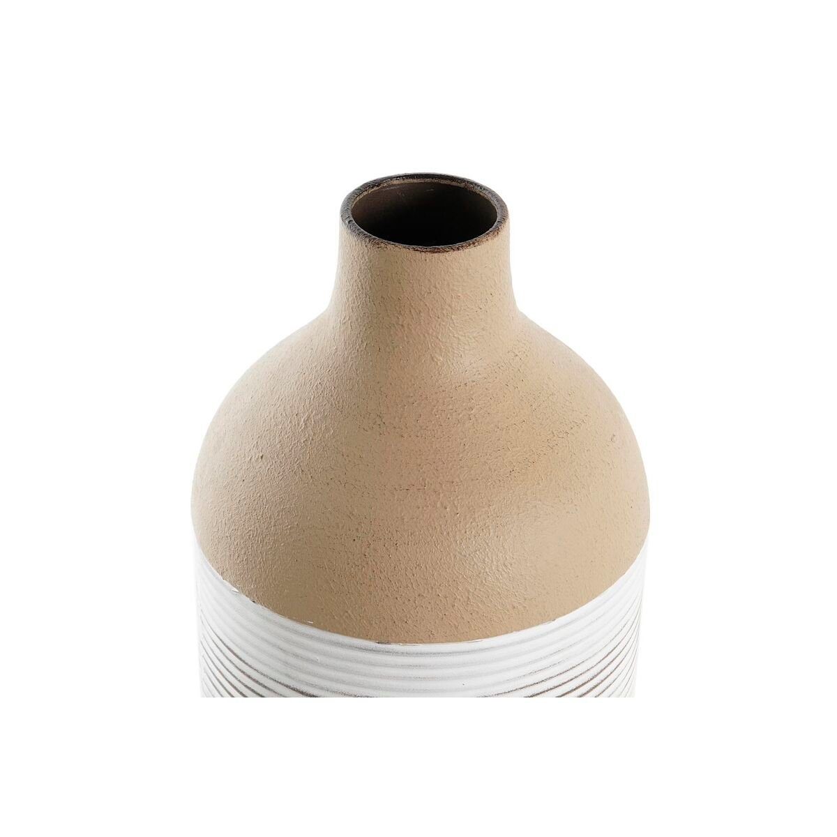 Home DKD 16 Home x Safari-Stil Weiß Decor Decor Vase DKD Dekovase Historischer Beige Metall 16