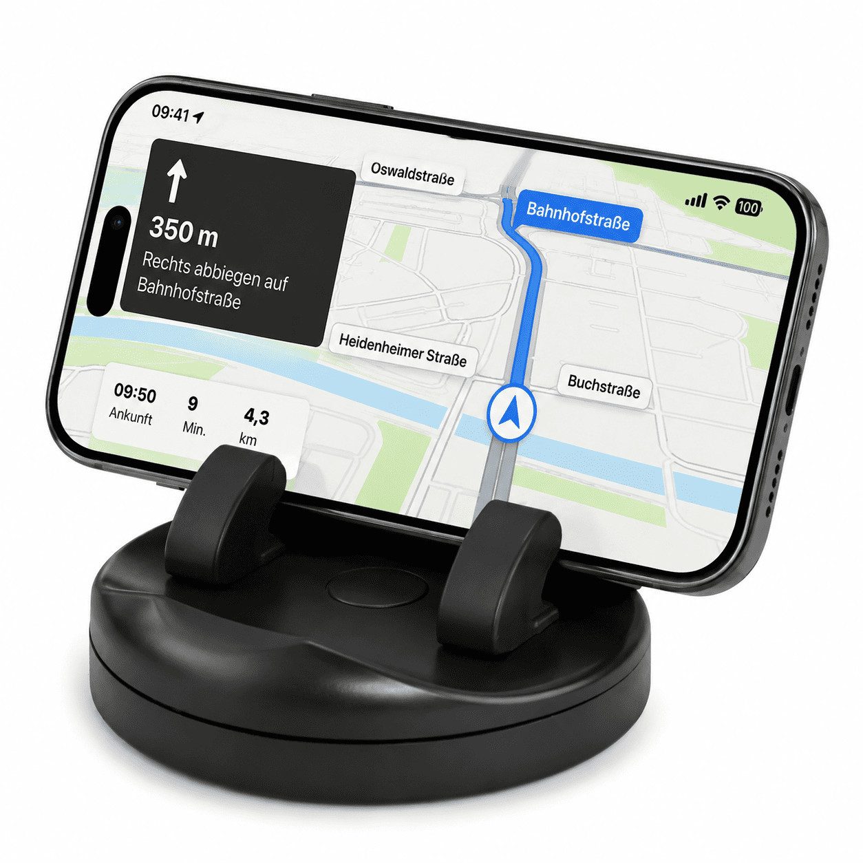 MidGard Smartphone-Halterung Cockpit Handyhalterung Armaturenbrett Autohalterung Smartphones Navi, (bis 6.90 Zoll)