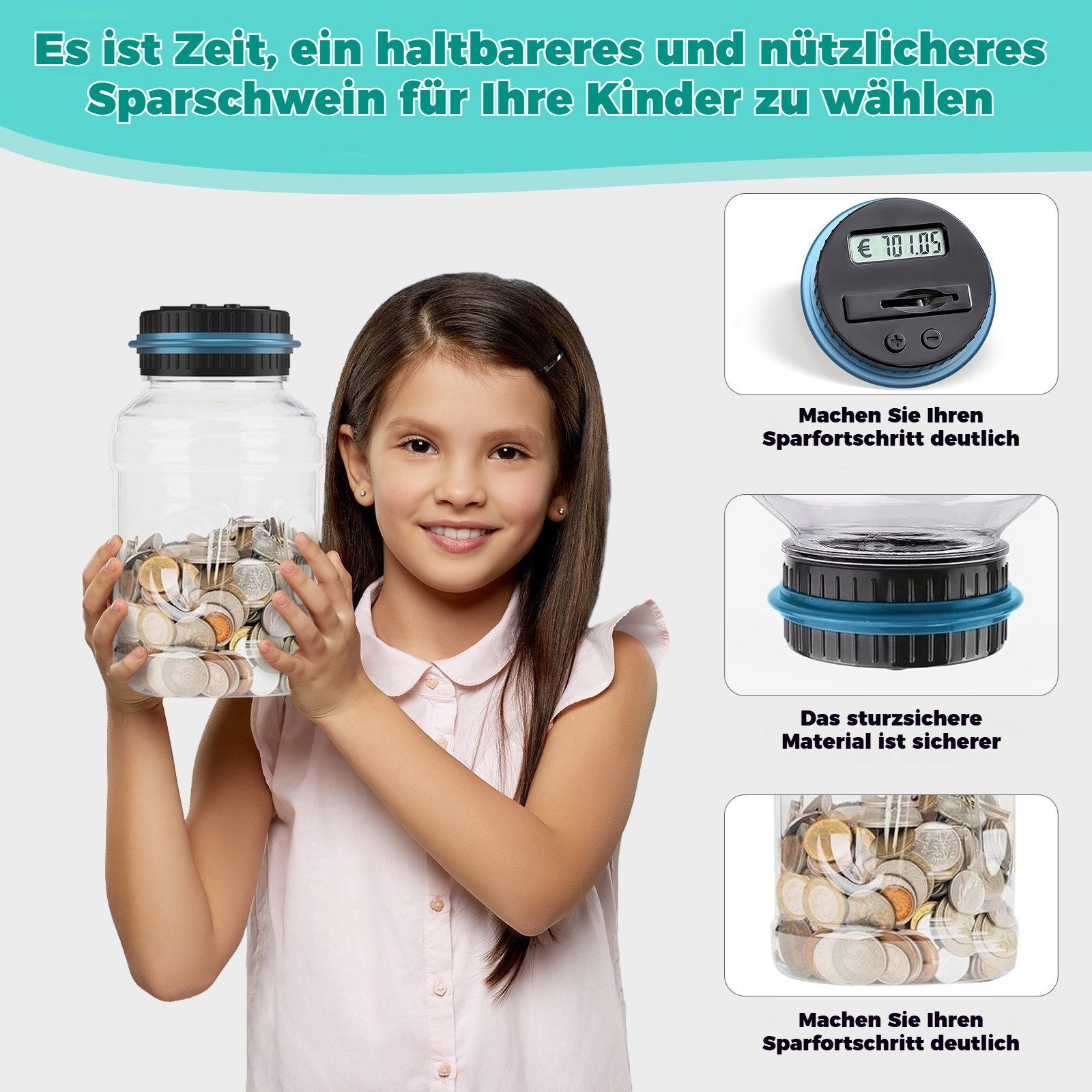 BlingBin Spardose mit Zählwerk Spardose elektronischem günstig online kaufen