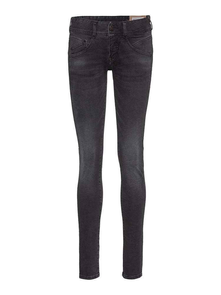Herrlicher Stretch-Jeans HERRLICHER GILA Slim Denim Black Stretch outpost 5606-DB650-617