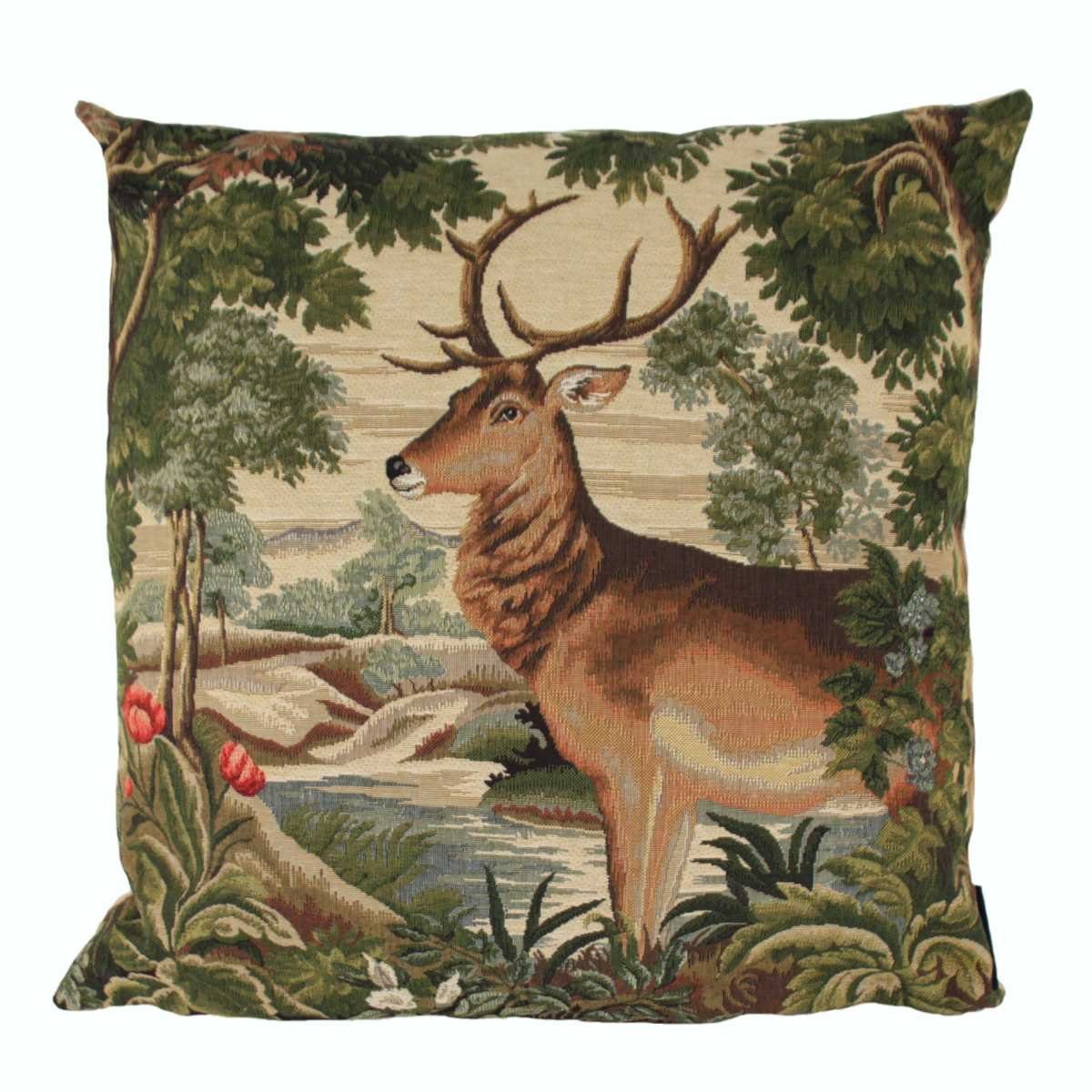 Mars & More Dekokissen Mars & More Gobelin Подушки Hirsch am Fluss ca. 45x45cm