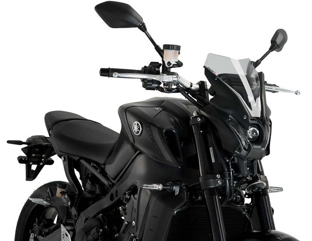 PUIG Motorradhelm-Visier Nakedbike-Scheibe für Yamaha MT-09 21-23 rauchgrau # NG Sport