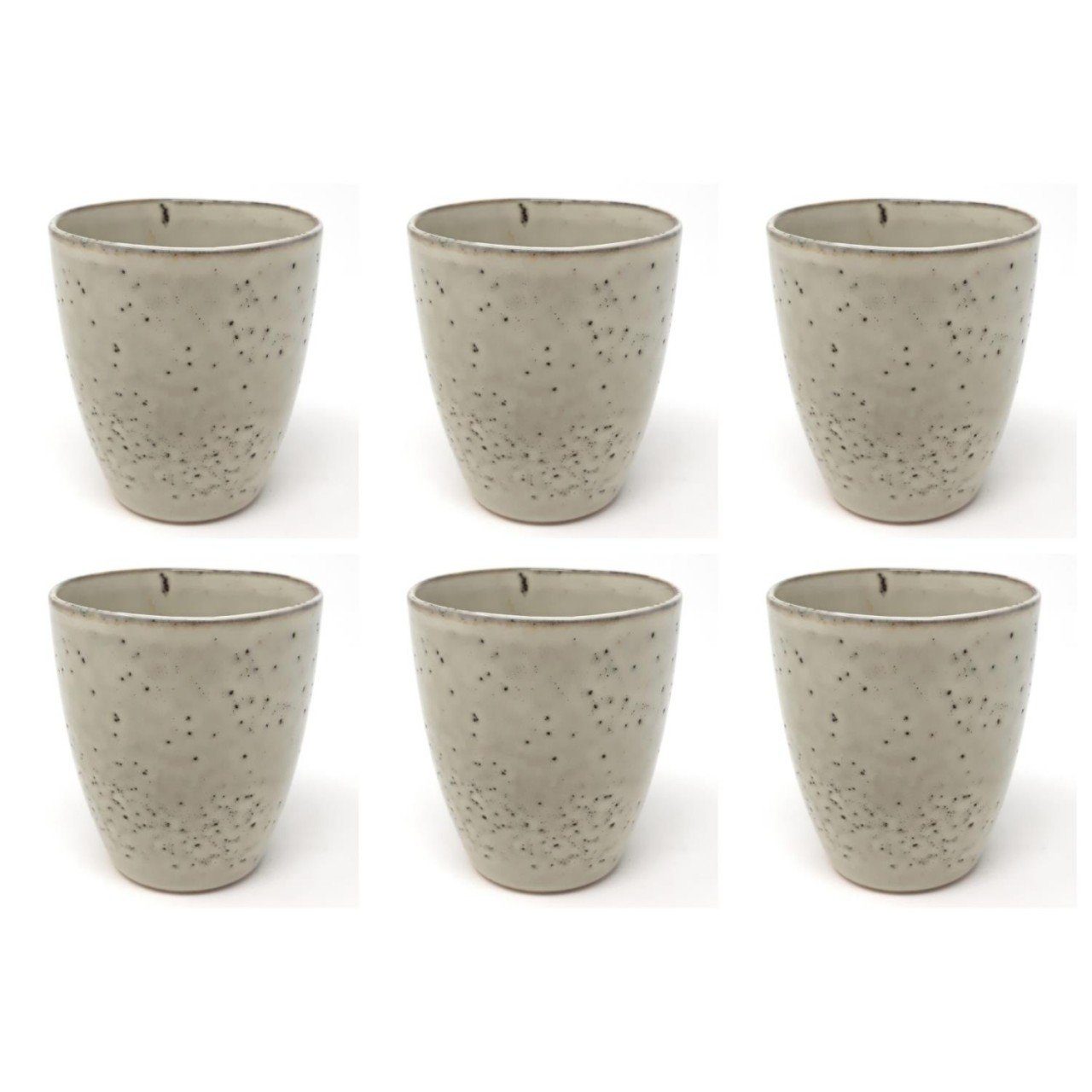 Ib Laursen Tasse Dunes, Steingut, Creme H:9cm D:8cm Steingut