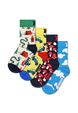 Happy Socks Basicsocken Little Camper Gift Set Aus nachhaltiger Baumwolle