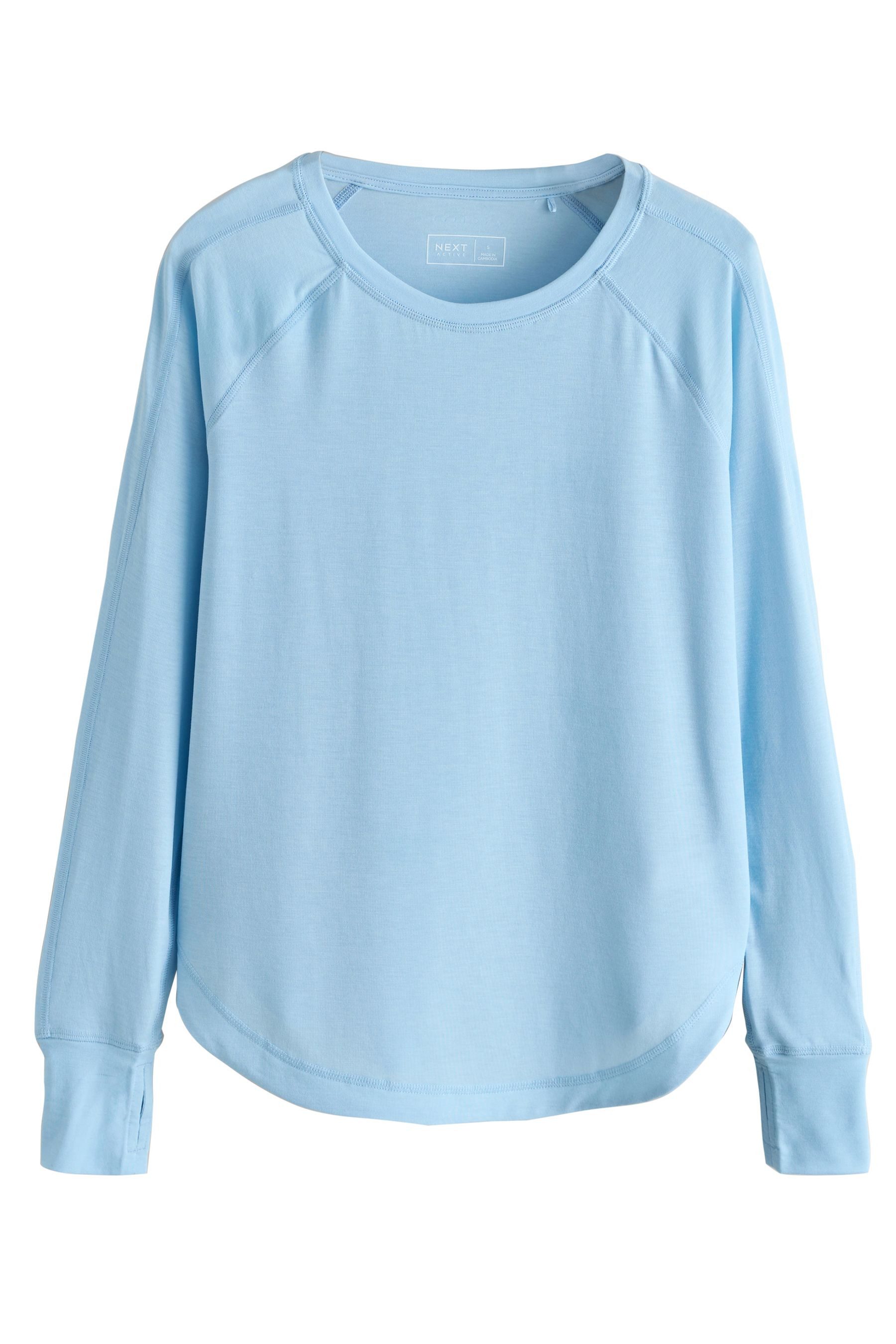 Next Langarmshirt Active Langarm-T-Shirt mit Rundhalsausschnitt (1-tlg) günstig online kaufen