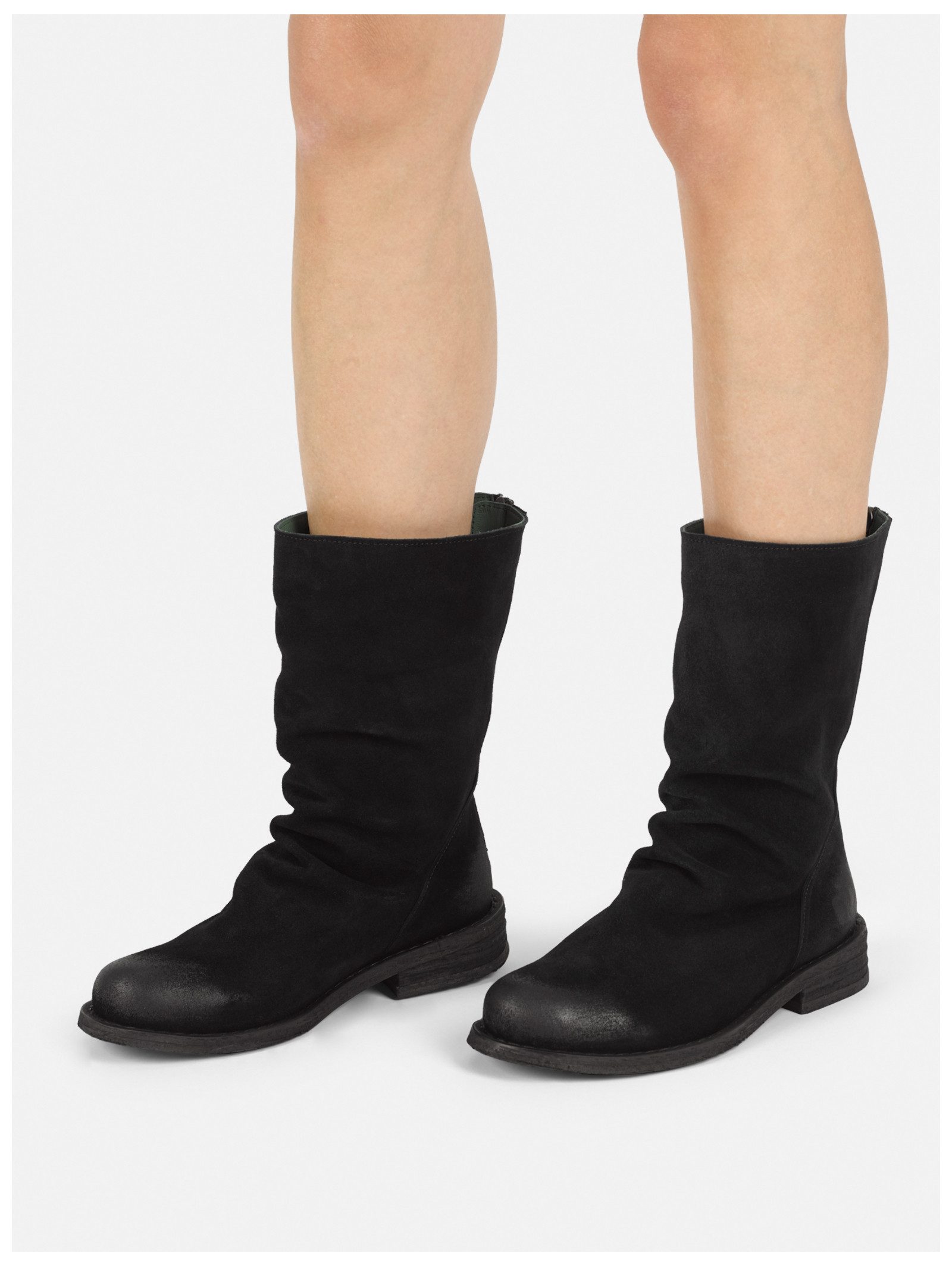 Felmini Wide Fit Stiefel Veloursleder . Stiefel