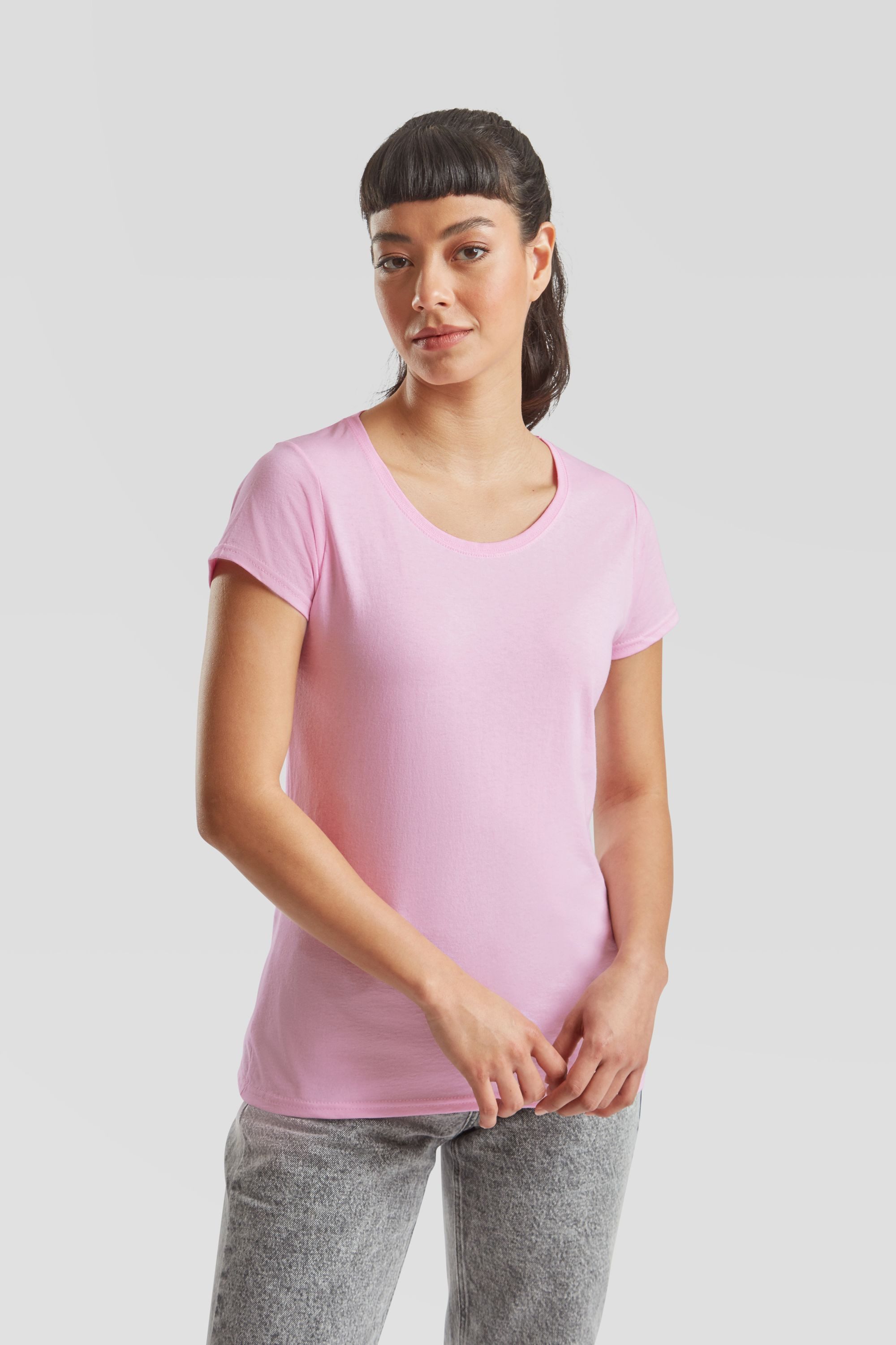 Fruit of the Loom Rundhalsshirt Fruit of the Loom Valueweight T Lady-Fit – Bild 3 von 5