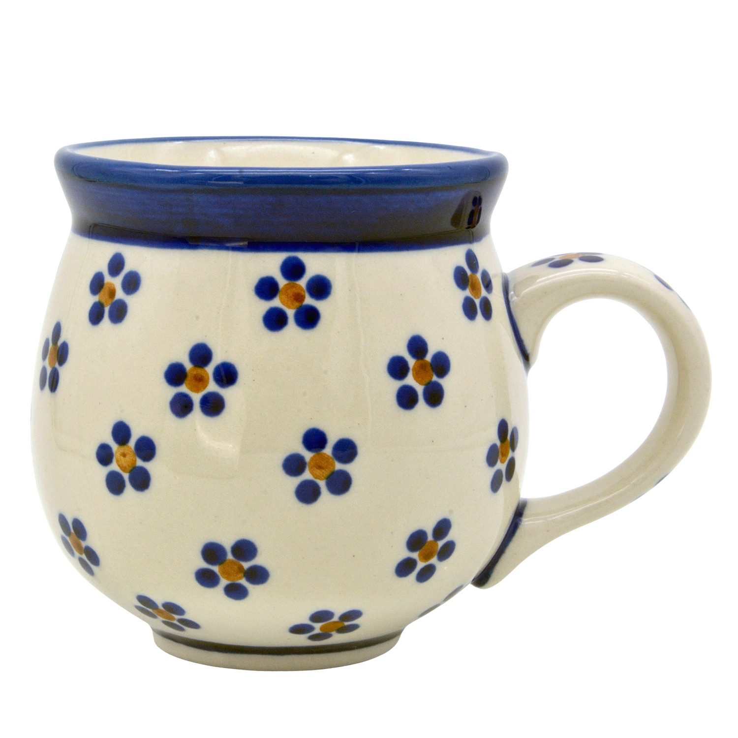 Bunzlauer Keramik Manufaktura Becher kugelige Form 280 ml