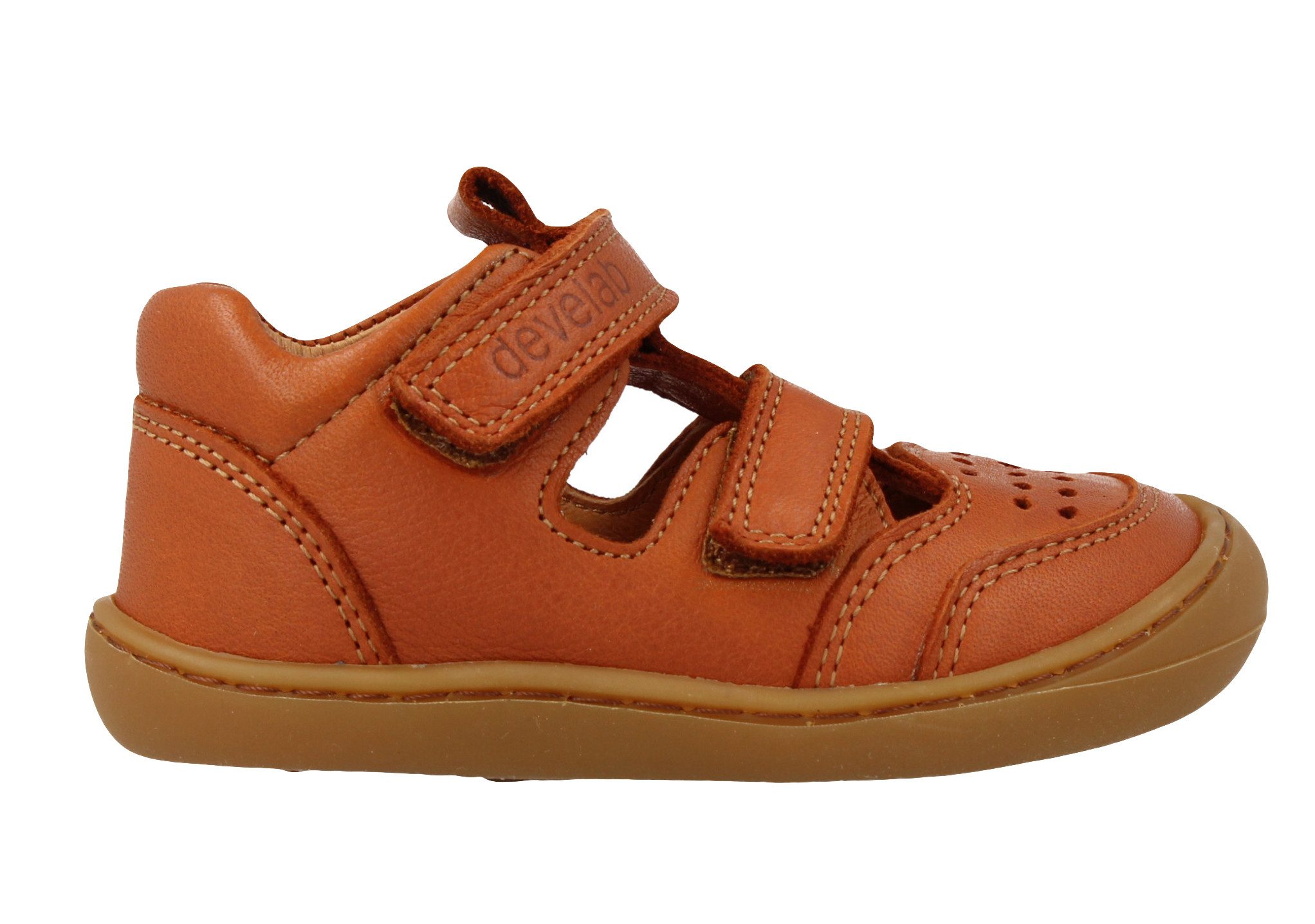 Develab Sandalen Lauflernschuh Barfußschuhe Barefoot 45303 Leder Sandalette