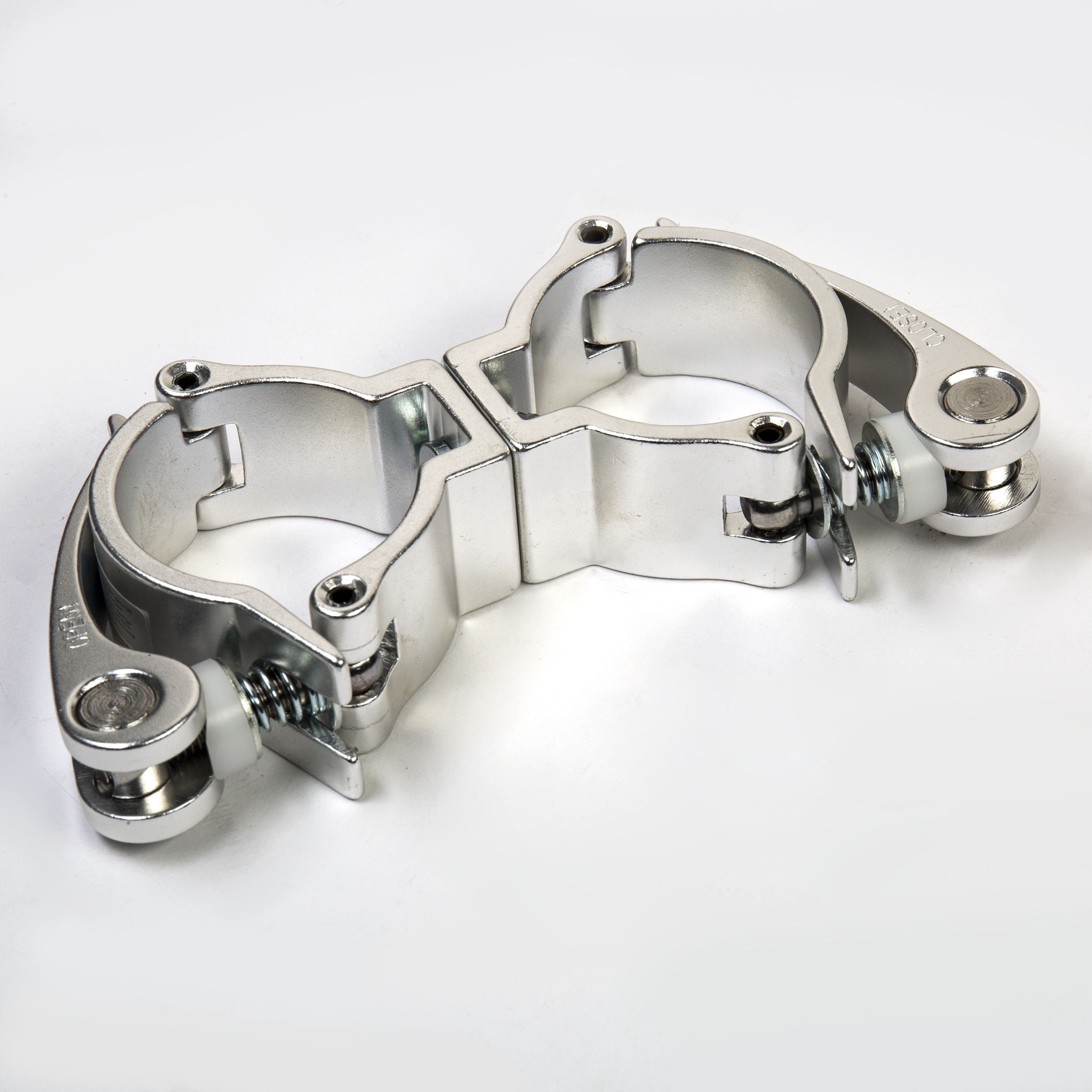 lightmaXX Gerüst, (ST-502E Swivel Coupler 48-51mm Doppelcoupler für Traversen Belastbarkeit 100Kg, Zubehör für Licht und Bühne, Half Coupler), Swivel Coupler, Doppelcoupler, Traversen Coupler