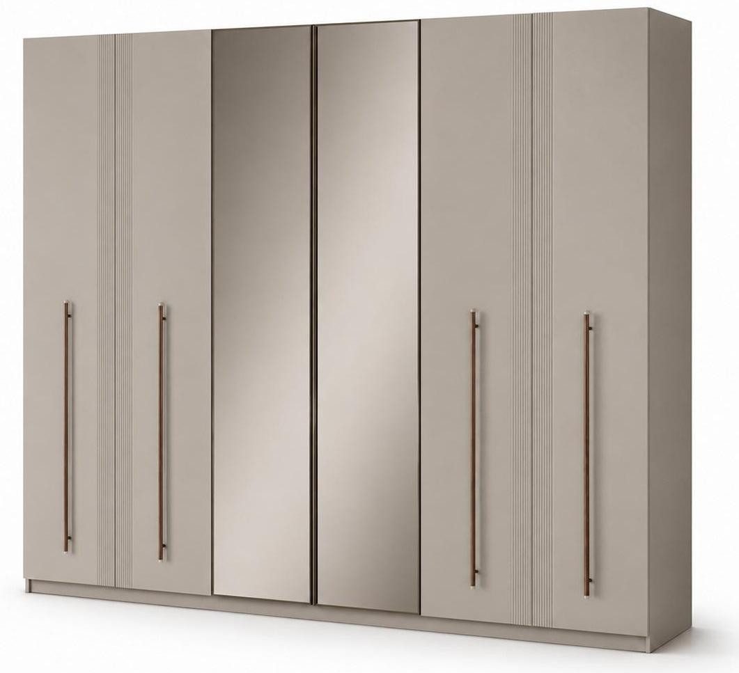 JVmoebel Kleiderschrank Kleiderschrank Modern Greige Funktionell Stilvoll Geräumig Elegant Made in Europa